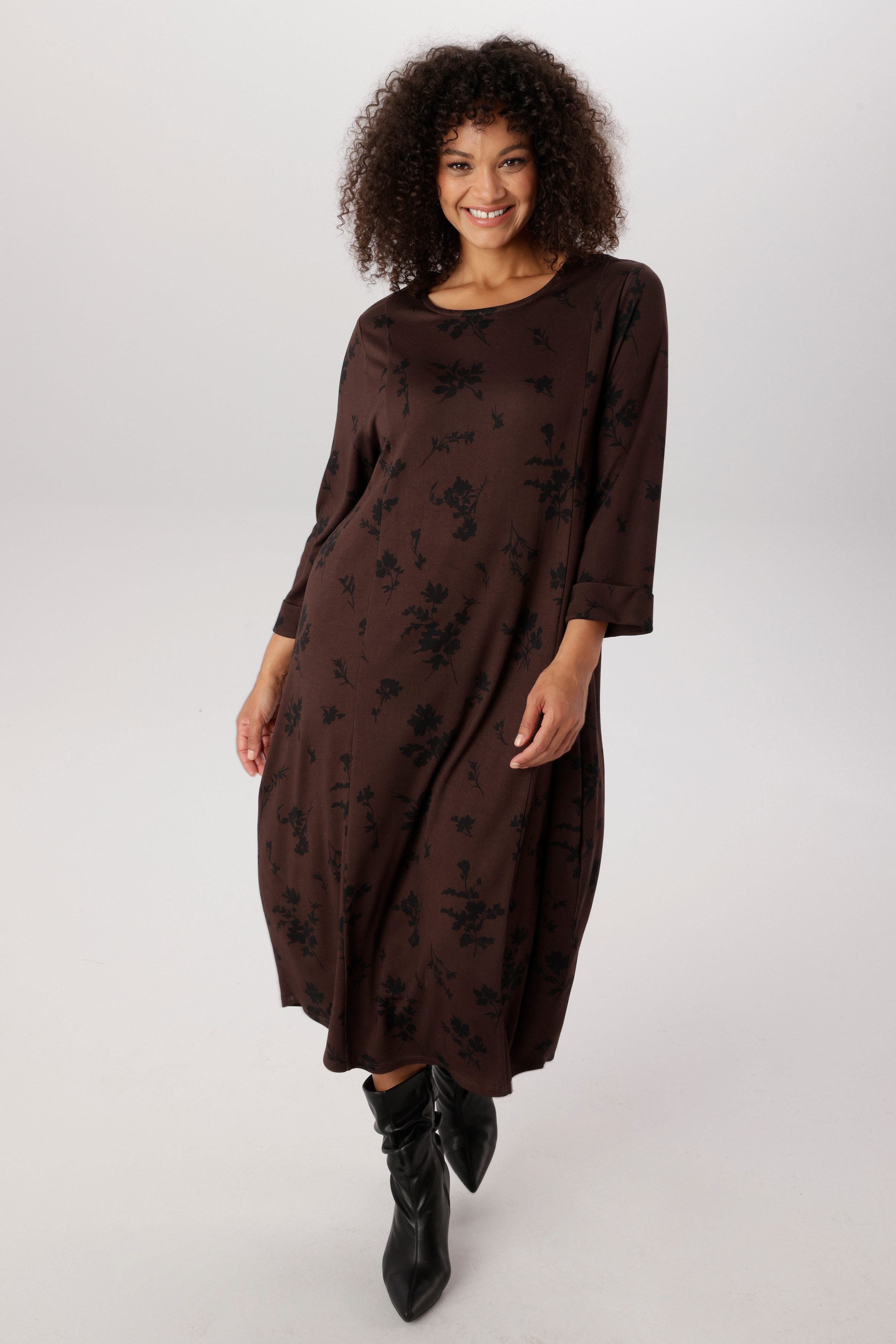 Aniston PLUS Jerseykleid mit denzenten Blumen bedruckt - NEUE KOLLEKTION