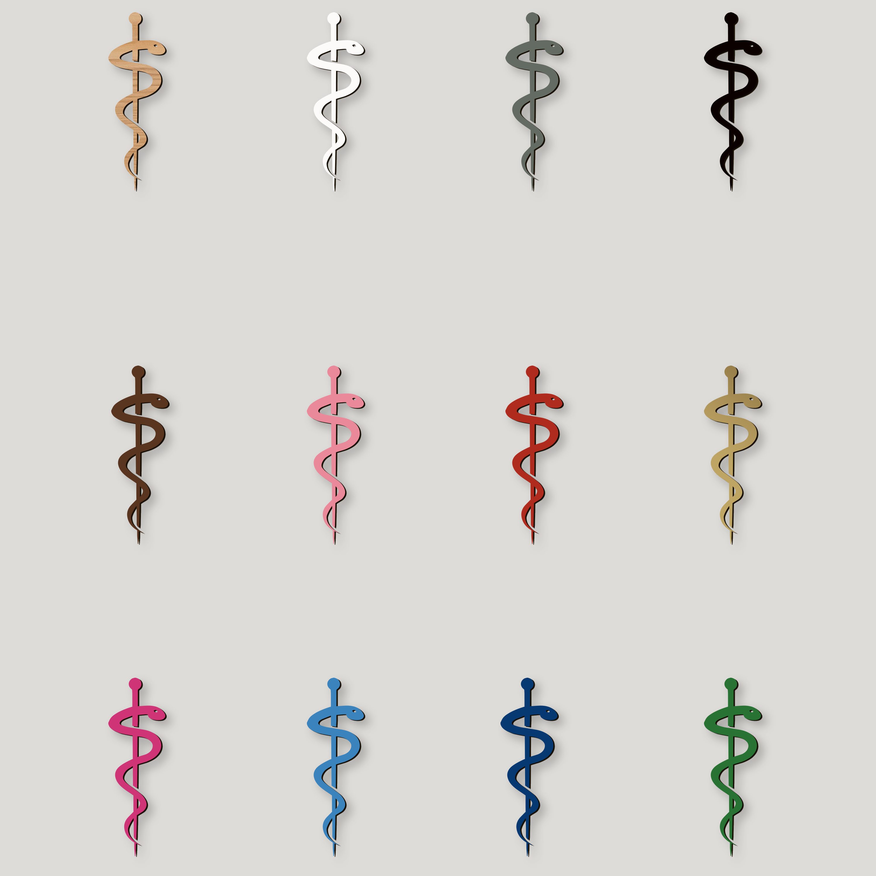 Namofactur Wandtattoo XXL Asklepiosstab MDF Holz günstig online kaufen