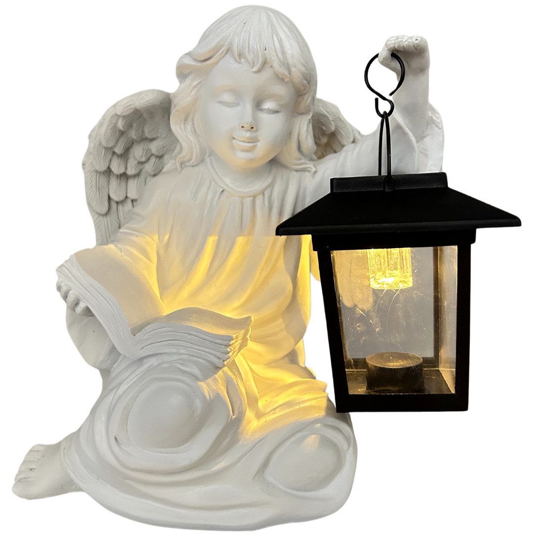 abc HOME Dekofigur Engel mit Laterne, LED, Solarpanel, Für jeden Anlass gee günstig online kaufen