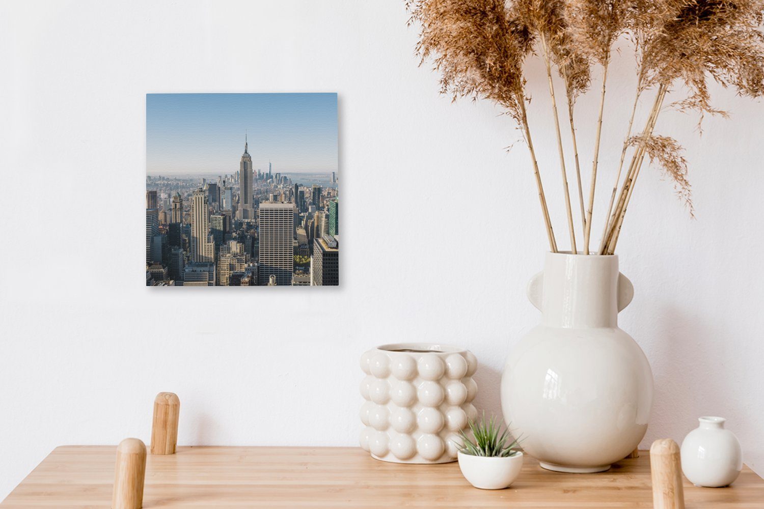 Wohnzimmer das OneMillionCanvasses® (1 Empire Building, Manhattan für und auf State Leinwandbild Leinwand St), Großartige Bilder Aussicht Schlafzimmer
