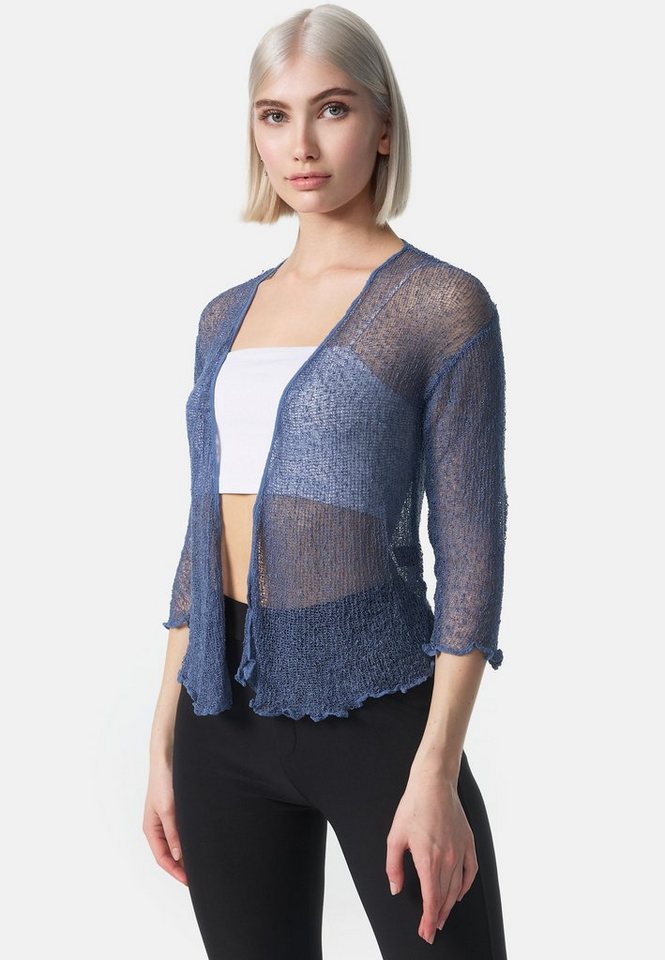 ikat Bolero IKA01 (Sommerlicher angenehm leichter Damen Bolero mit 3/4 Arm)