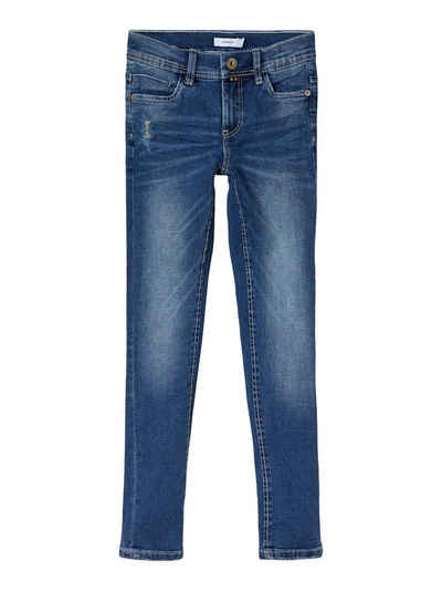 Name It Skinny-fit-Jeans Name It Jungen Skinny Fit Jeanshose im Used-Look