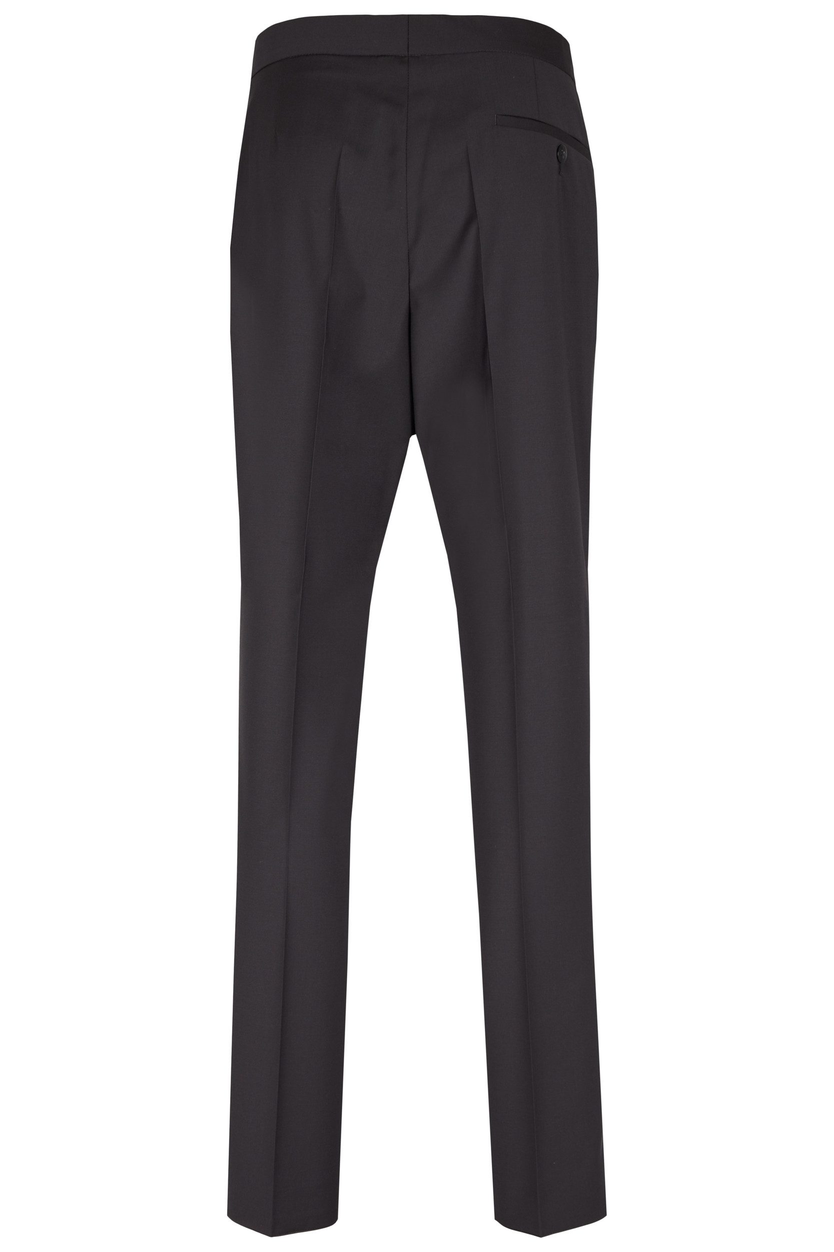 Wilvorst Anzughose Wilvorst CLASSICs Herren Smokinghose Modern-Fit Schwarz