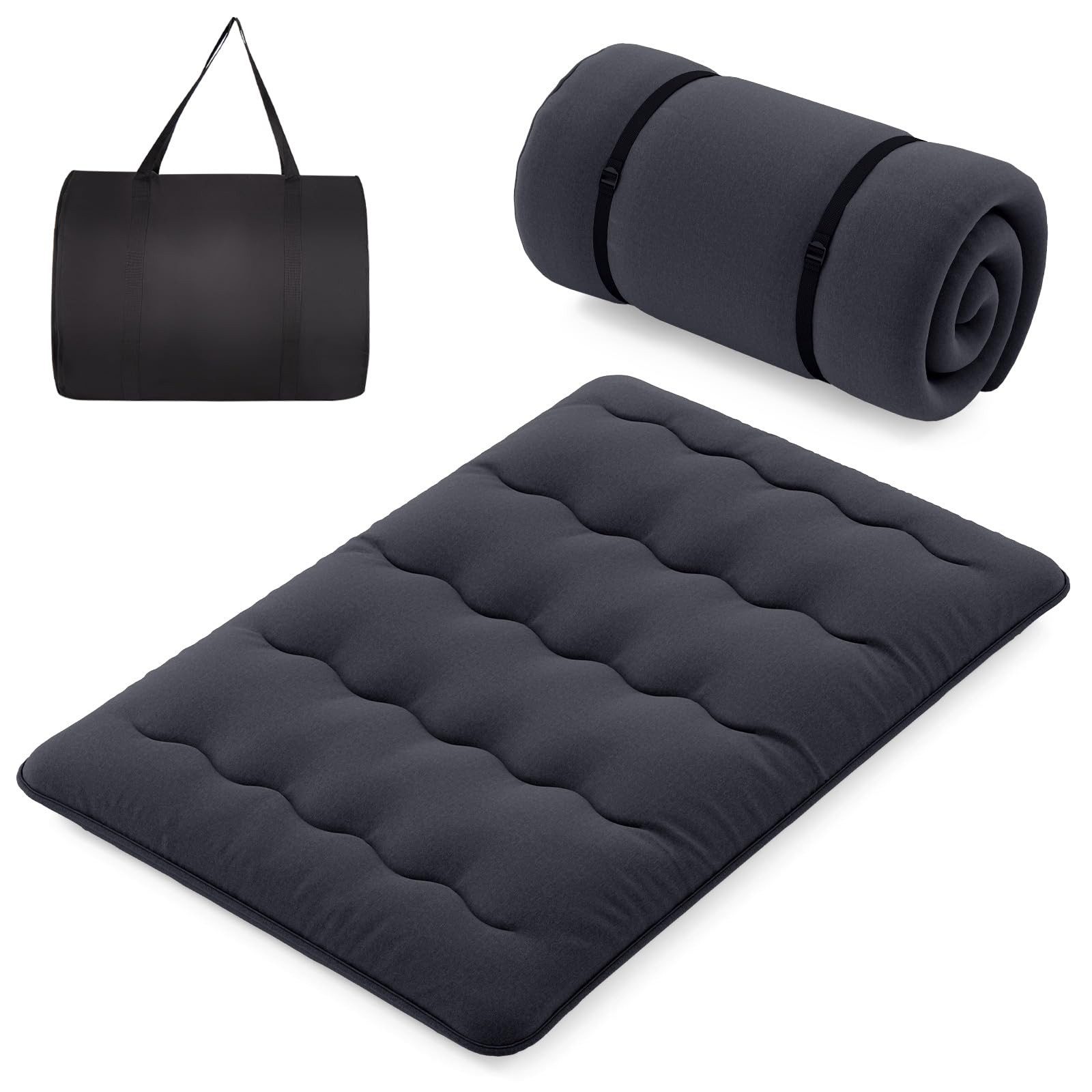 Futonmatratze, COSTWAY, 10 cm hoch, Futon Matratze, Tatami-Matte, Klappmatratze, 140x200cm