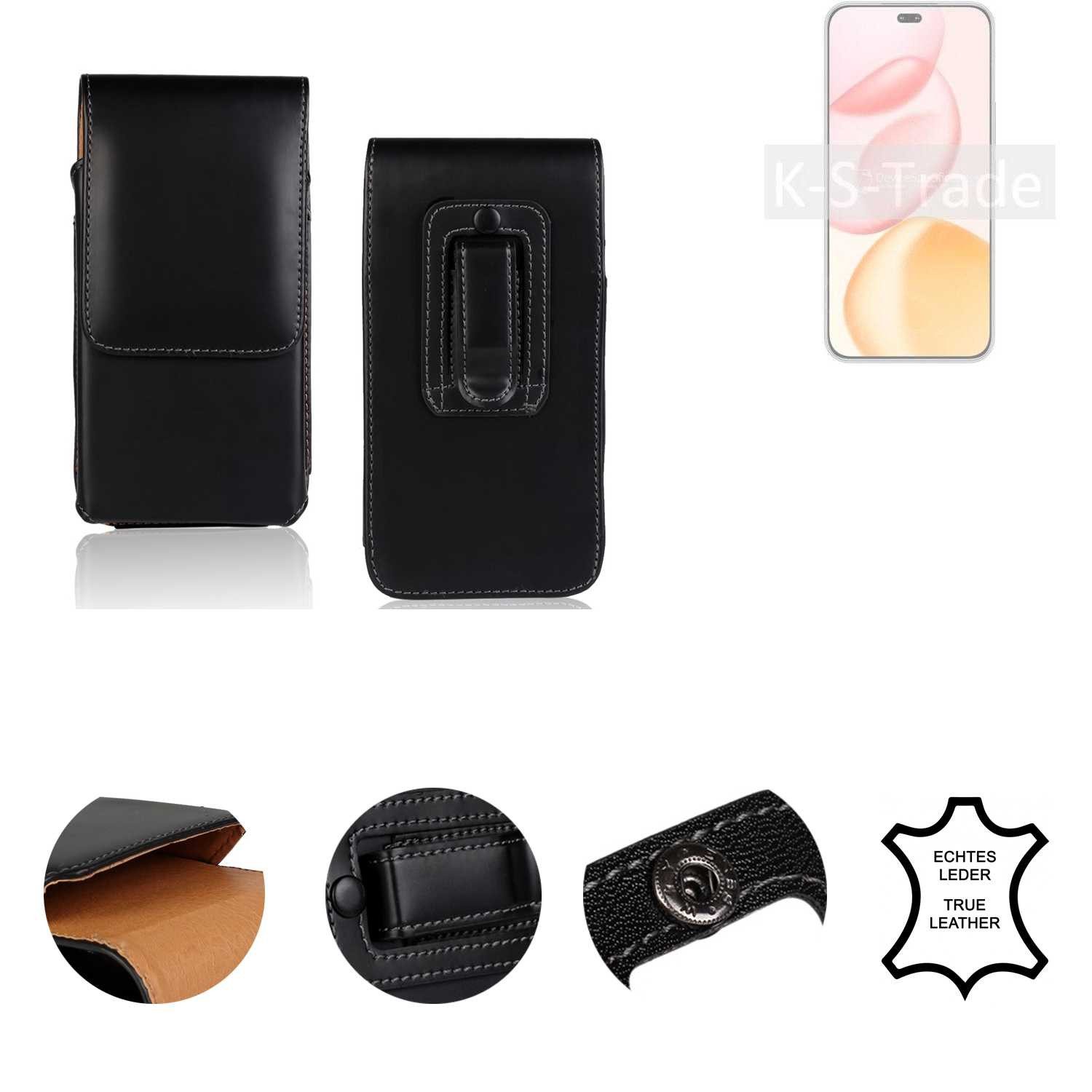 K-S-Trade Handyhülle für Honor 400 Pro, Holster Gürteltasche Handy Hülle Schutzhülle Handyhülle Leder