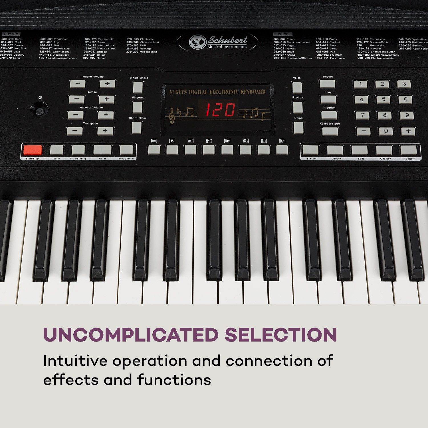 Schubert Entertainer-Keyboard Etude 61 MK II Keyboard