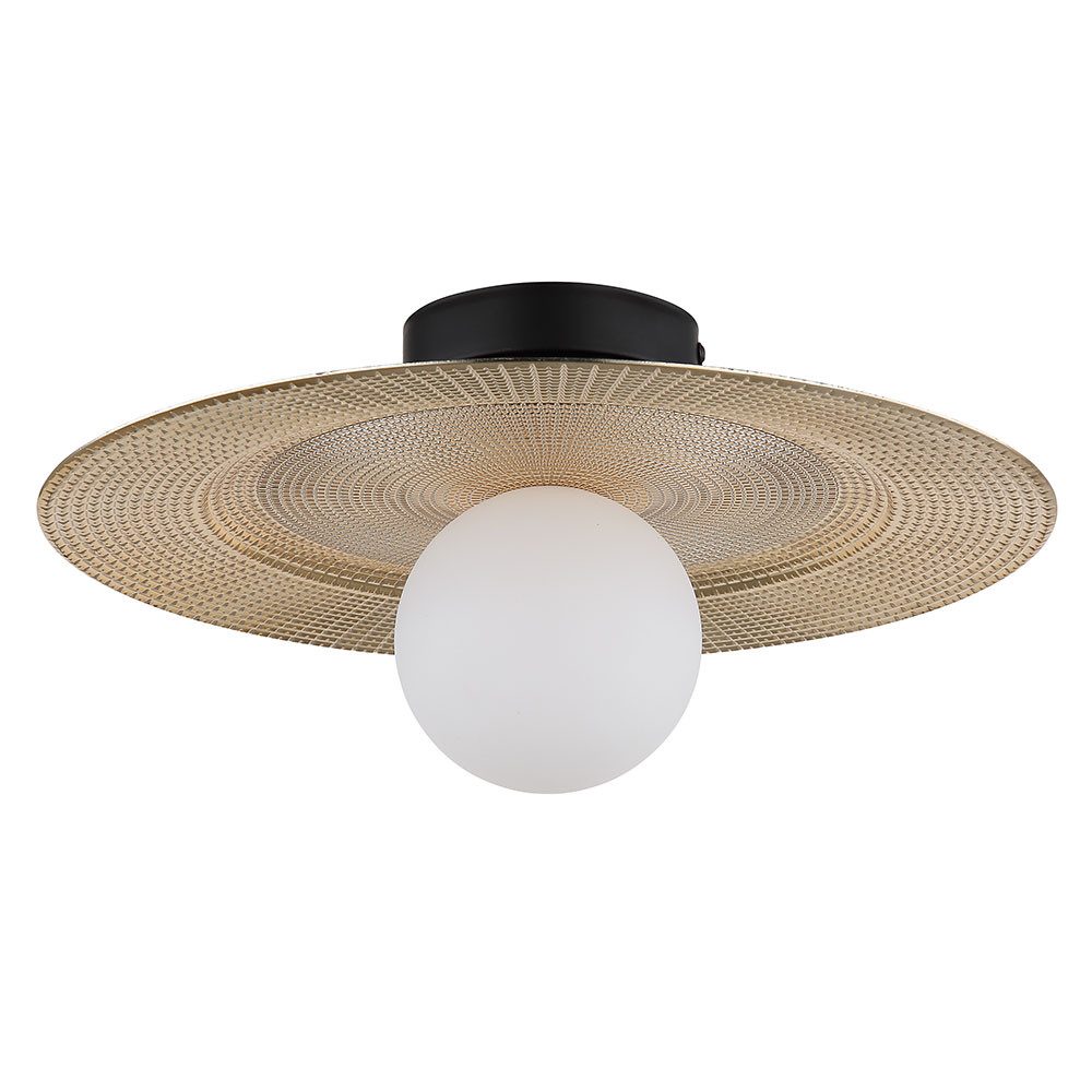 GLOBO LIGHTING Deckenleuchte, Leuchtmittel nicht inklusive, Warmweiß, Deckenlampe Deckenleuchte Küchenlampe goldfarben Retro