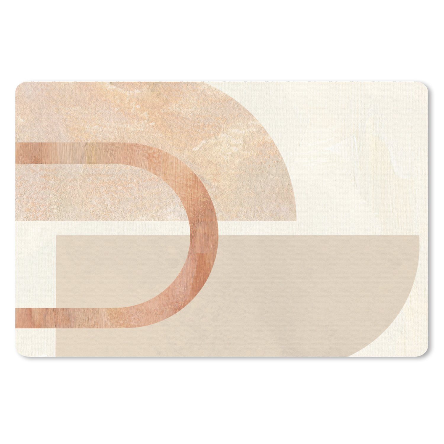 MuchoWow Mauspad Marmor - Rosa - Abstrakt (1-St), Mauspad XXL, Schreibtischunterlage groß, Gaming Setup, 90x60 cm