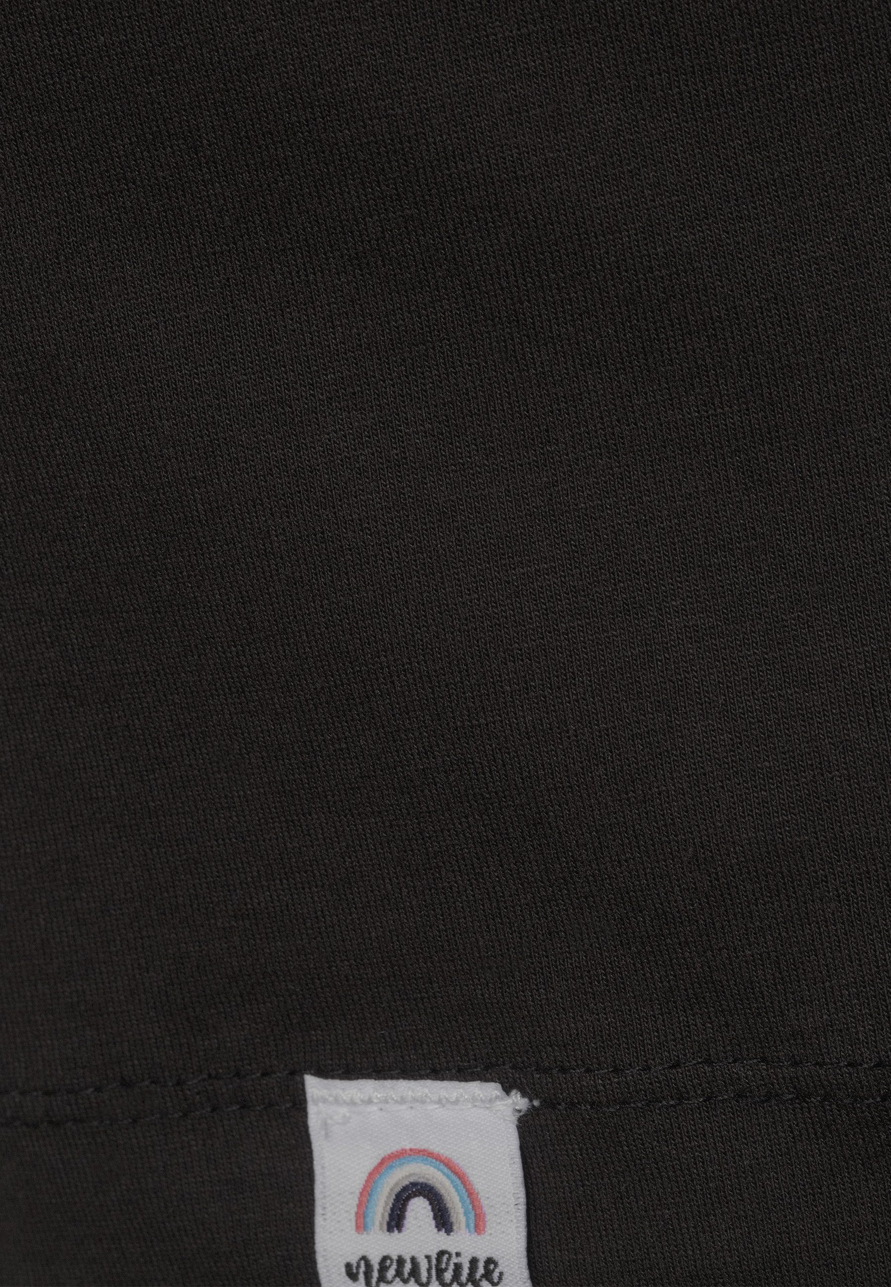 T-Shirt POCKET GOTS - New CREW Life zertifizierte Bio-Baumwolle NECK Schwarz TEE PATCH