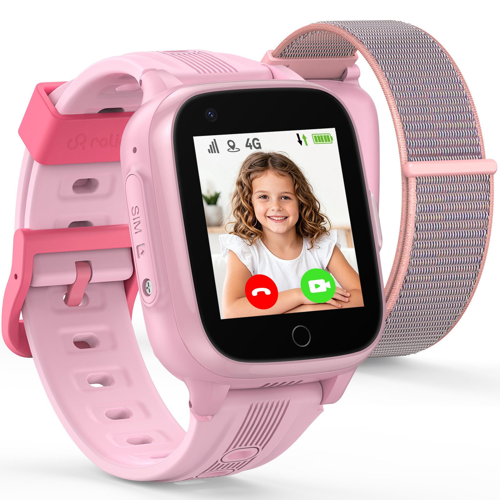Ralio R5 Go 2026 Neue 4G Smartwatch Kinder mit HD-Videoanrufe, GPS-Ortung Smartwatch (Schulmodus, SOS-Notruffunktion, 3 Tage Akkulaufzeit cm/1,83 Zoll) mehrere Kommunikationswege, ideal für Kinder als KinderUhr mit GPS Tracker, Perfekte Geschenke für Kinder – Sicherheit & Freiheit im Alltag.