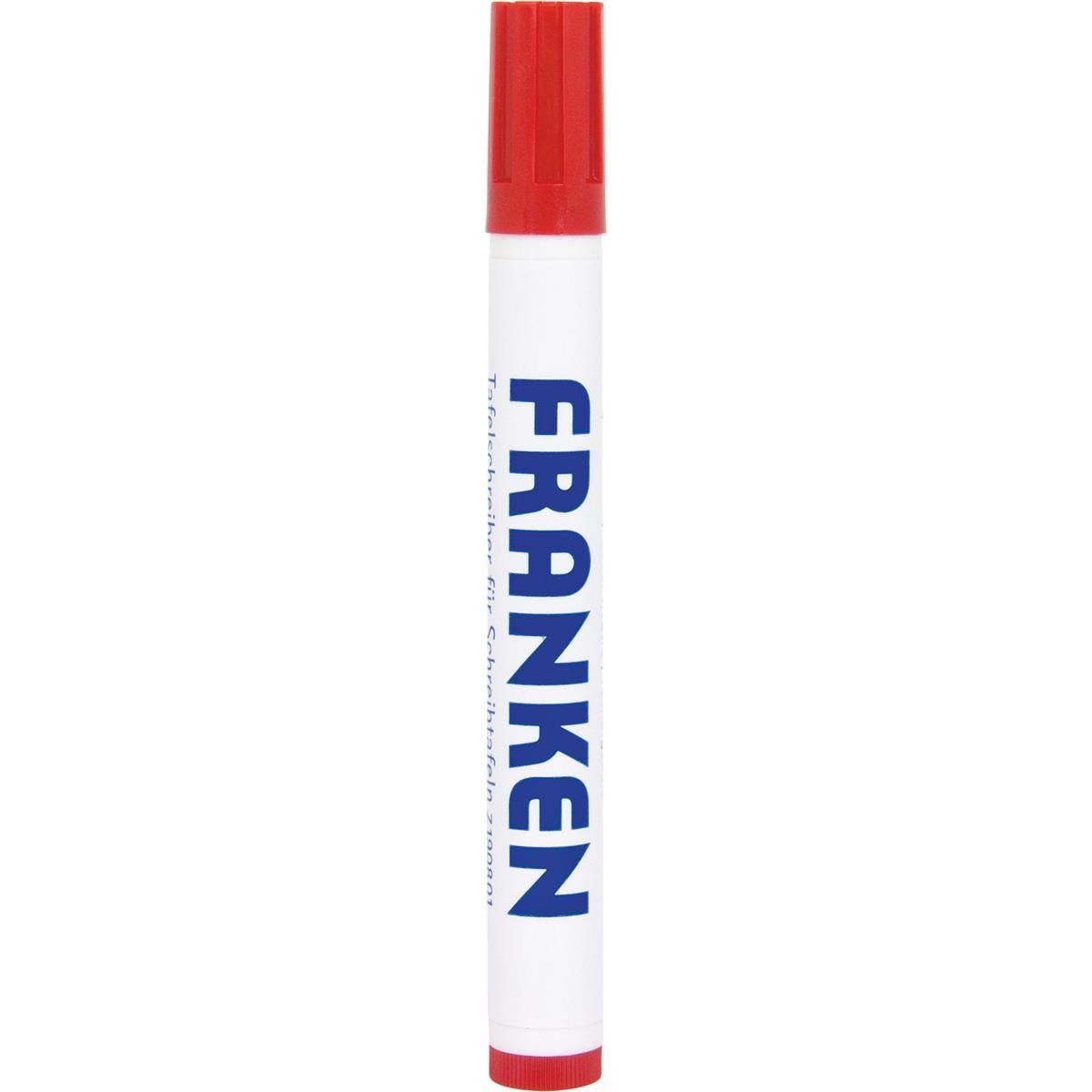 FRANKEN Whiteboard Marker FRANKEN Z1902 01 10er Whiteboard-Marker, Strichstärke: 2-6 mm, rot