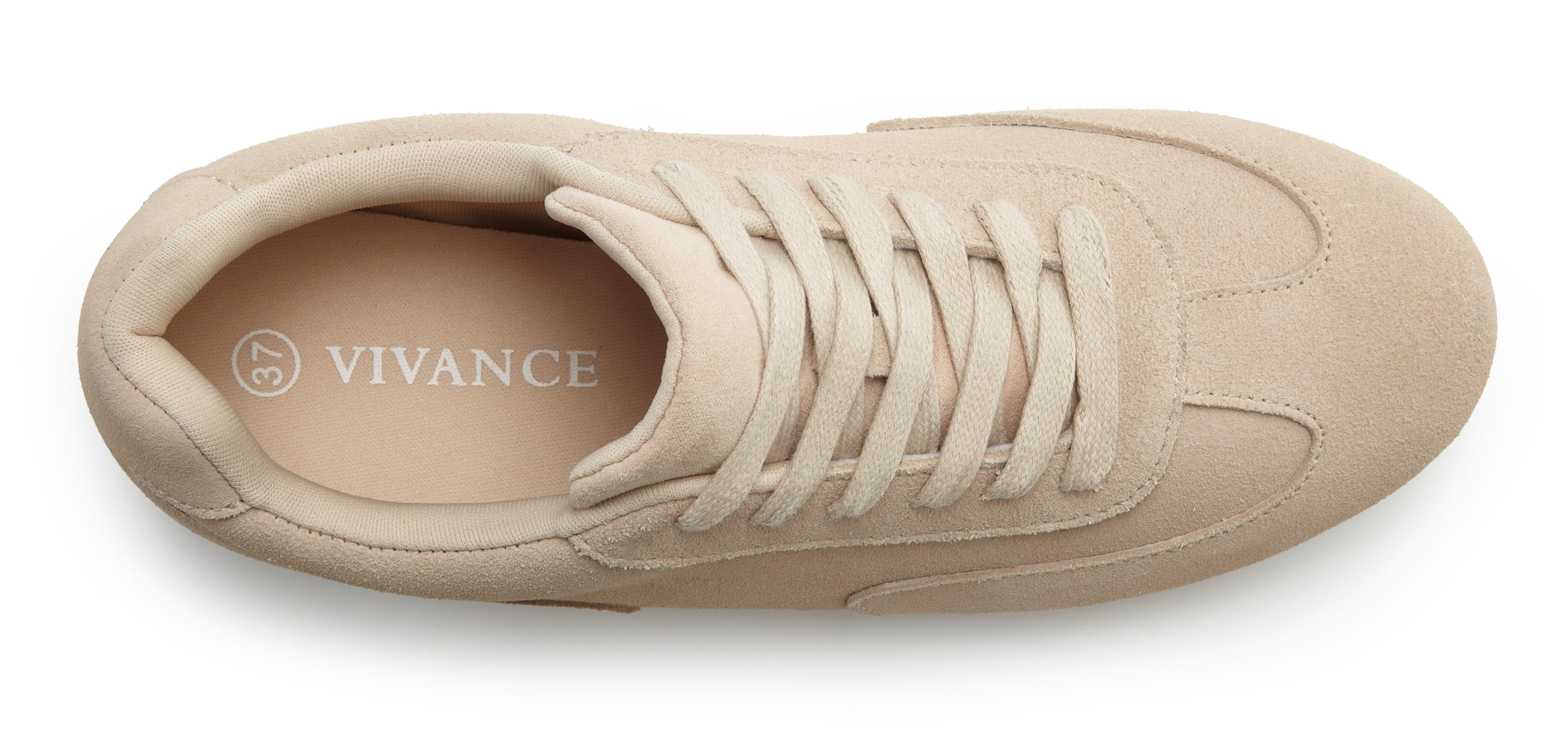 Vivance by Lascana Schnürhalbschuh, Freizeitschuh, Sneaker aus Leder ultraleicht