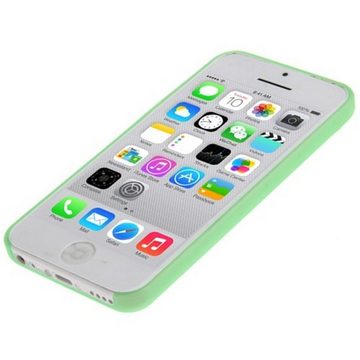König Design Handyhülle Apple iPhone 5c, Apple iPhone 5c Handyhülle Backcover Grün