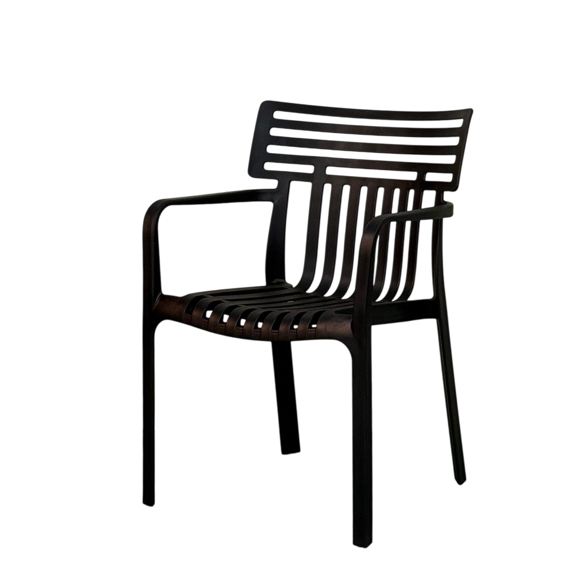 Floordirekt Gartenstuhl Designstuhl Terrano stapelbar aus Kunststoff wetterfest UV-beständig (1 Stuhl oder 6-er Set), verschiedene Farben