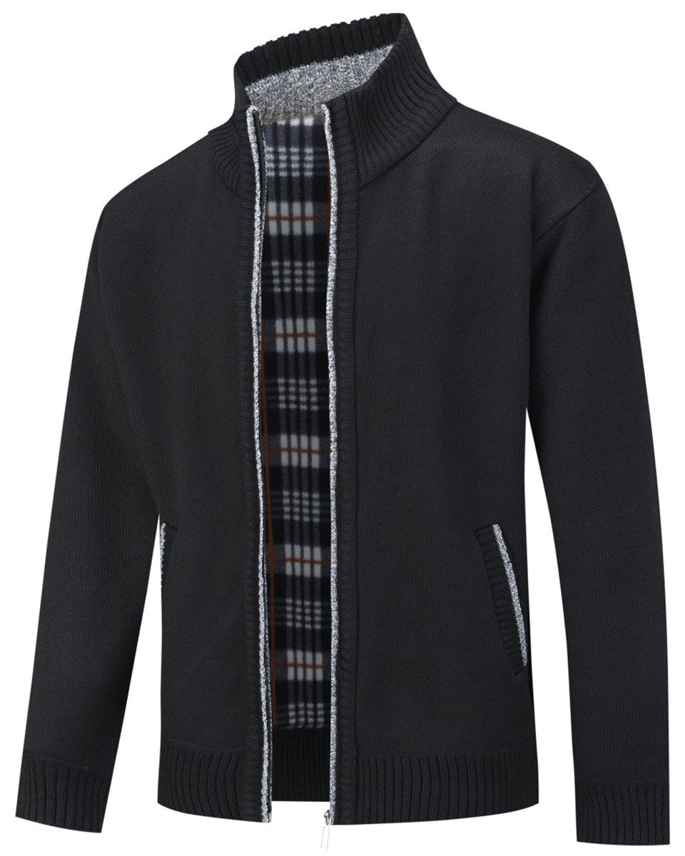 Allthemen Cardigan gefütterte Strickjacke Grobstrick Pullover Warm Übergang günstig online kaufen