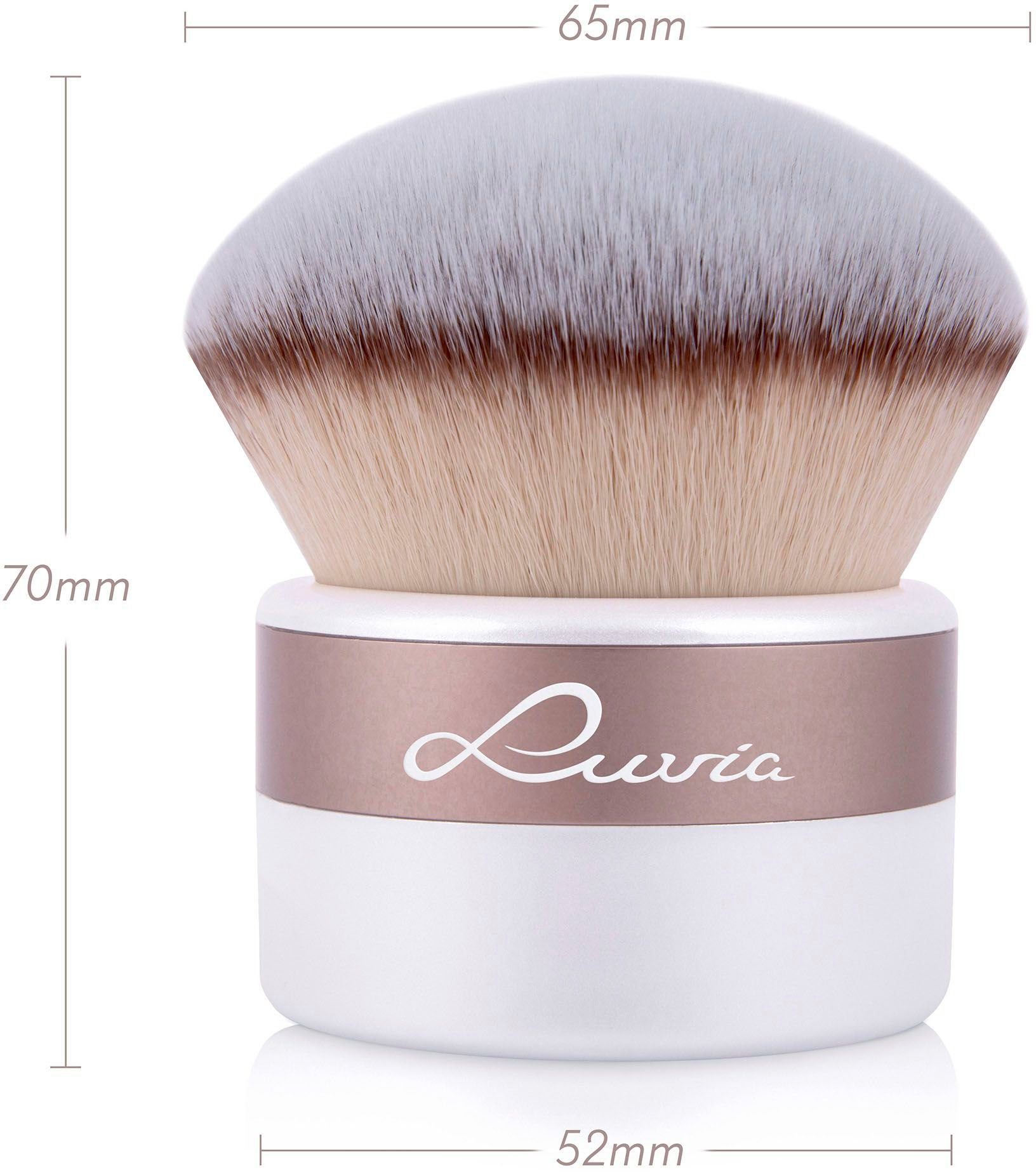 Luvia Cosmetics Kabuki-Pinsel KABUKI, Puderpinsel aus Nurai-Pinselhaar, weiche und natürliche Übergänge.