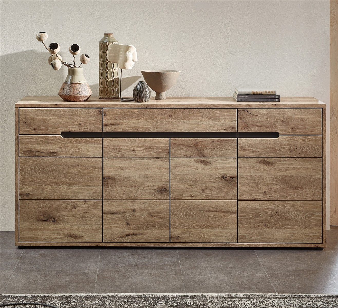 freiraum Sideboard Bellano, in Viking Oak Dekor, MDF, Spannplatte - 185x87x44cm (BxHxT)