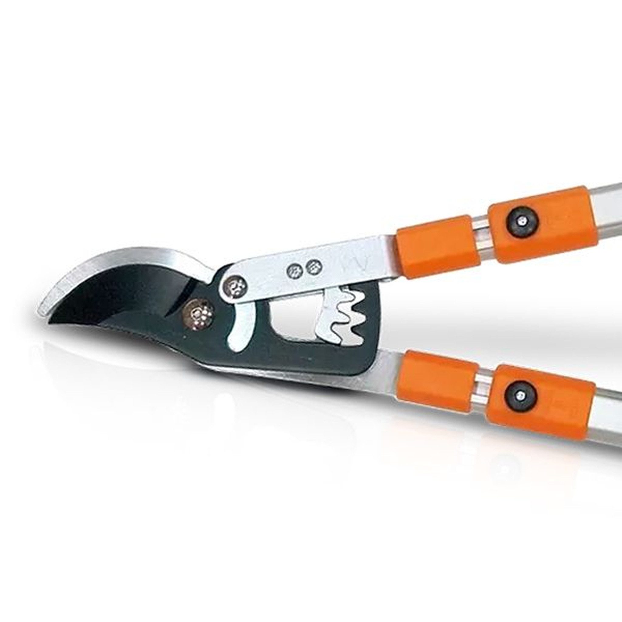 Hecht Astschere Getriebe Amboss Schere 70 - 104 cm Länge Stahlklinge, Gummigriff, Aluminiumdesign