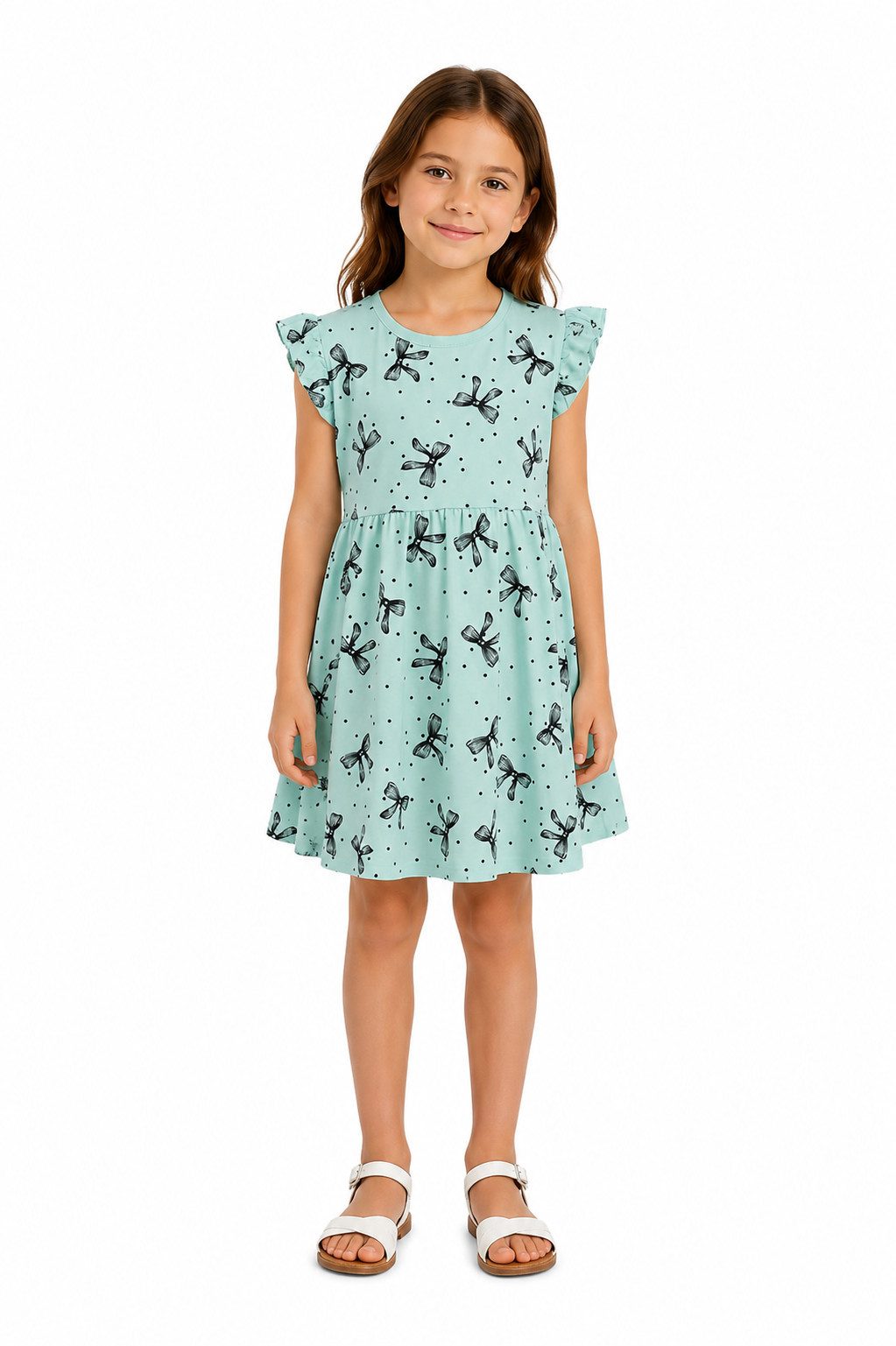 Girls Fashion Sommerkleid Mädchen Kleid Sommerkleid kurzarm K6855a
