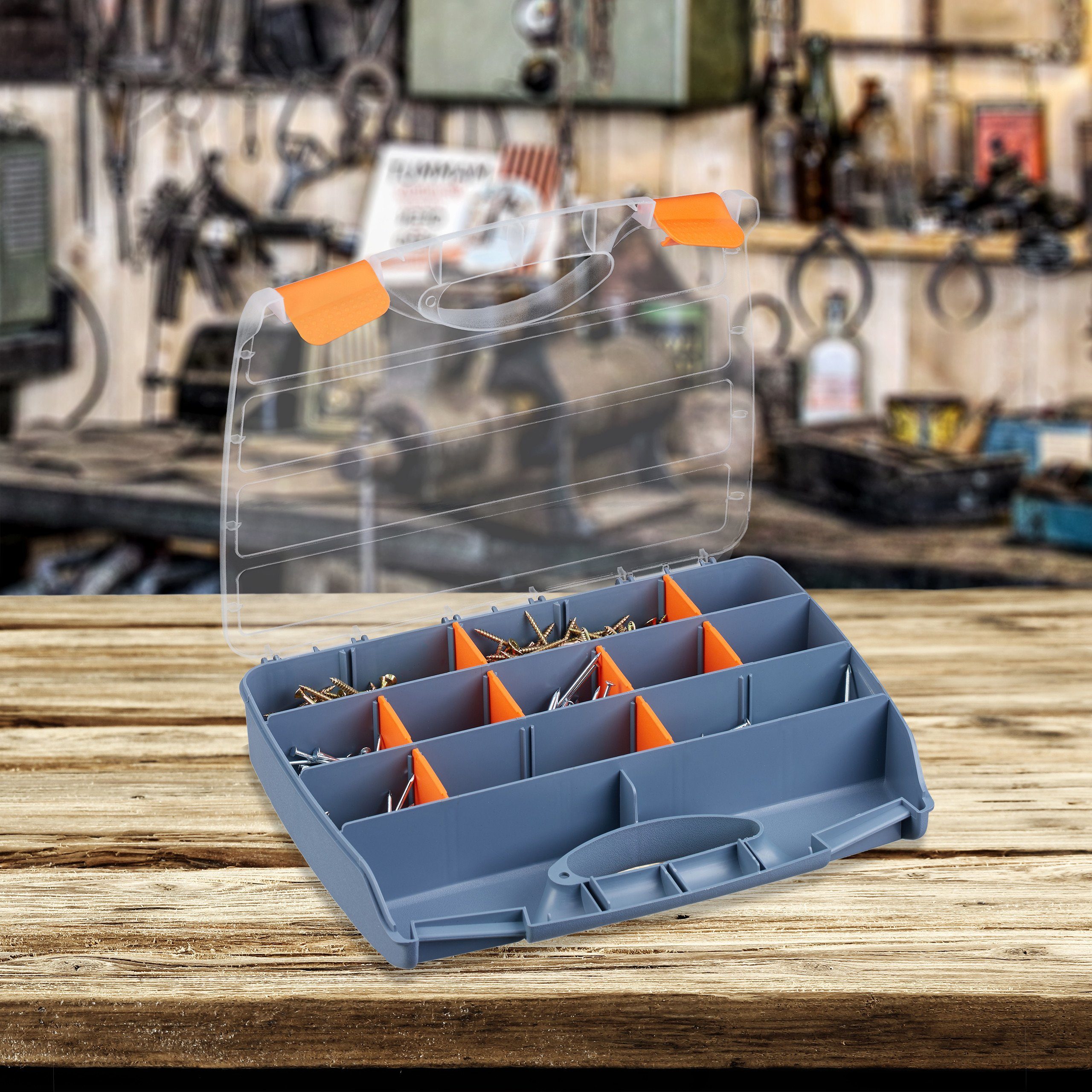 relaxdays Werkzeugbox Sortierbox 3er Set