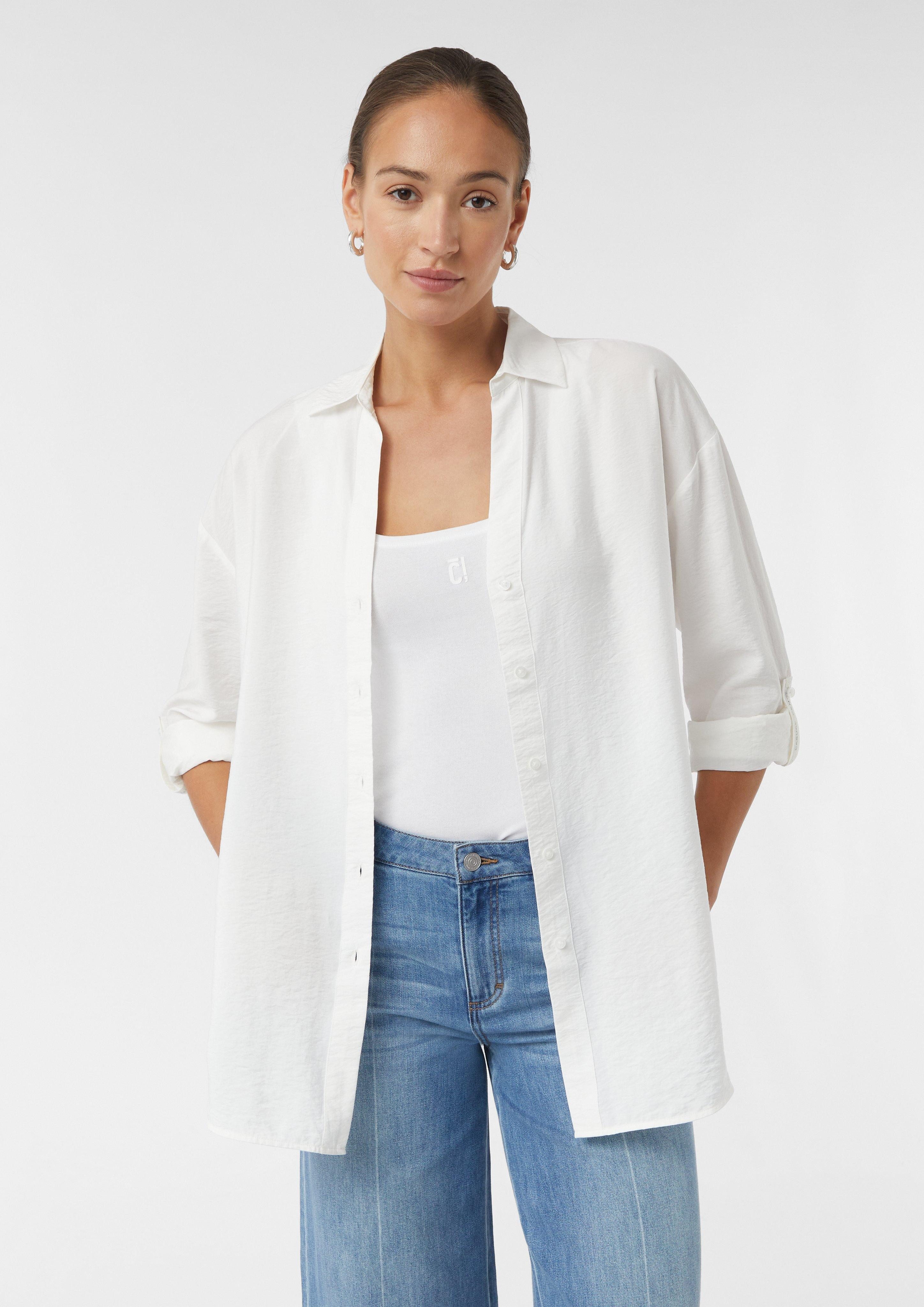 Langarmbluse Longbluse aus Viskosemix