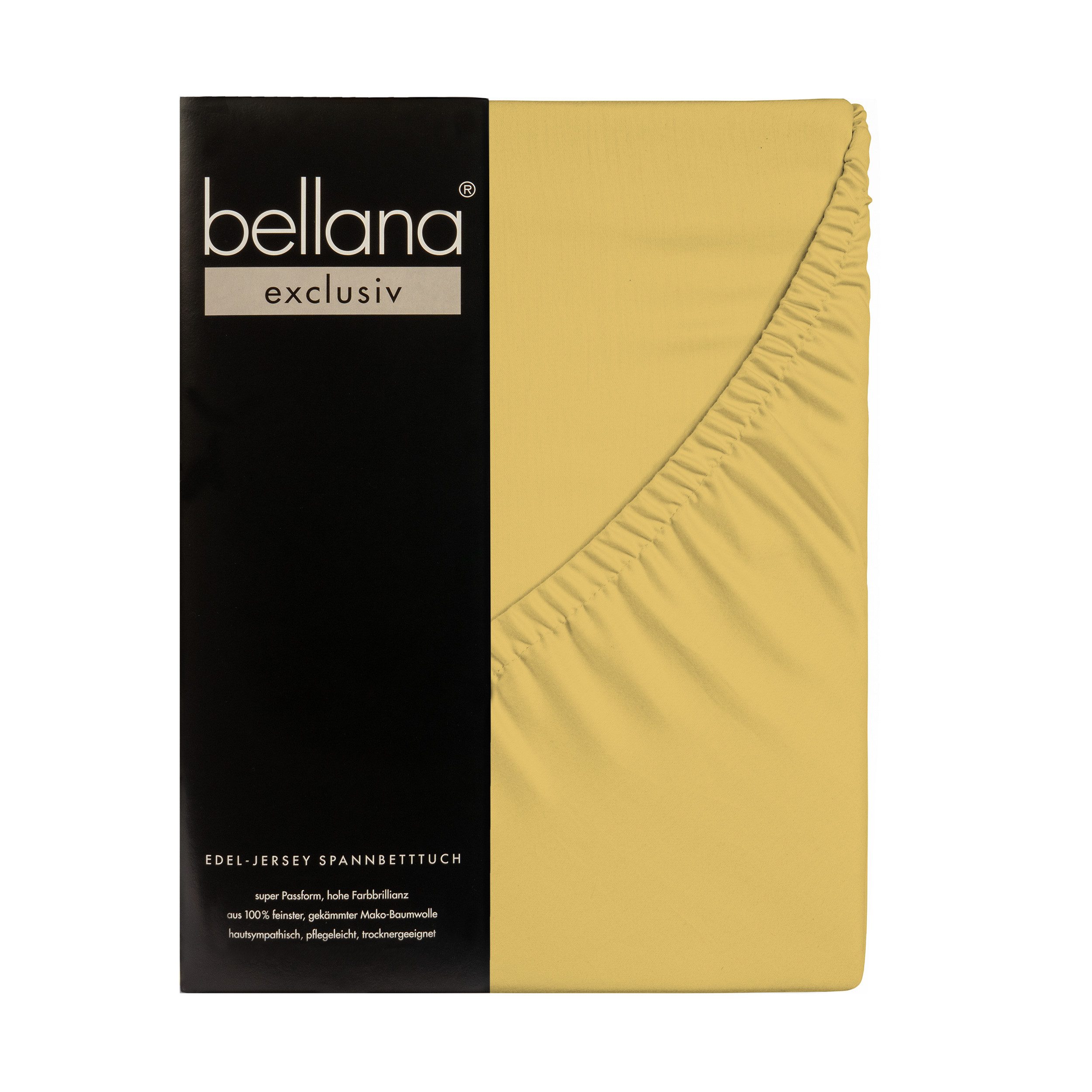bellana Spannbettlaken Bellana exclusiv, Jersey, Gummizug: rundum, (1 Stück), 150g/m², 100% gekämmte Baumwolle