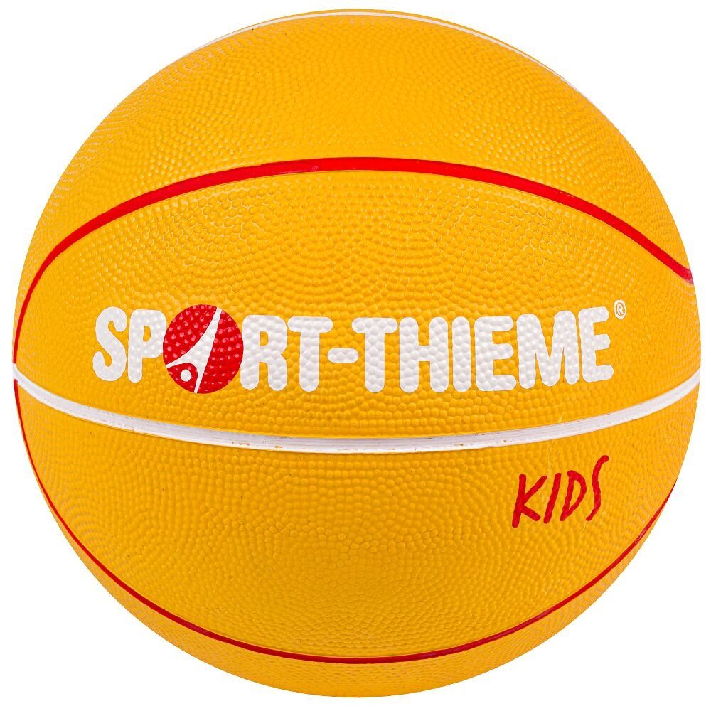 Sport-Thieme Basketball Basketball Kids, Besonders griffige Nylon-Oberfläche für einfaches Handling Größe 5 (light)