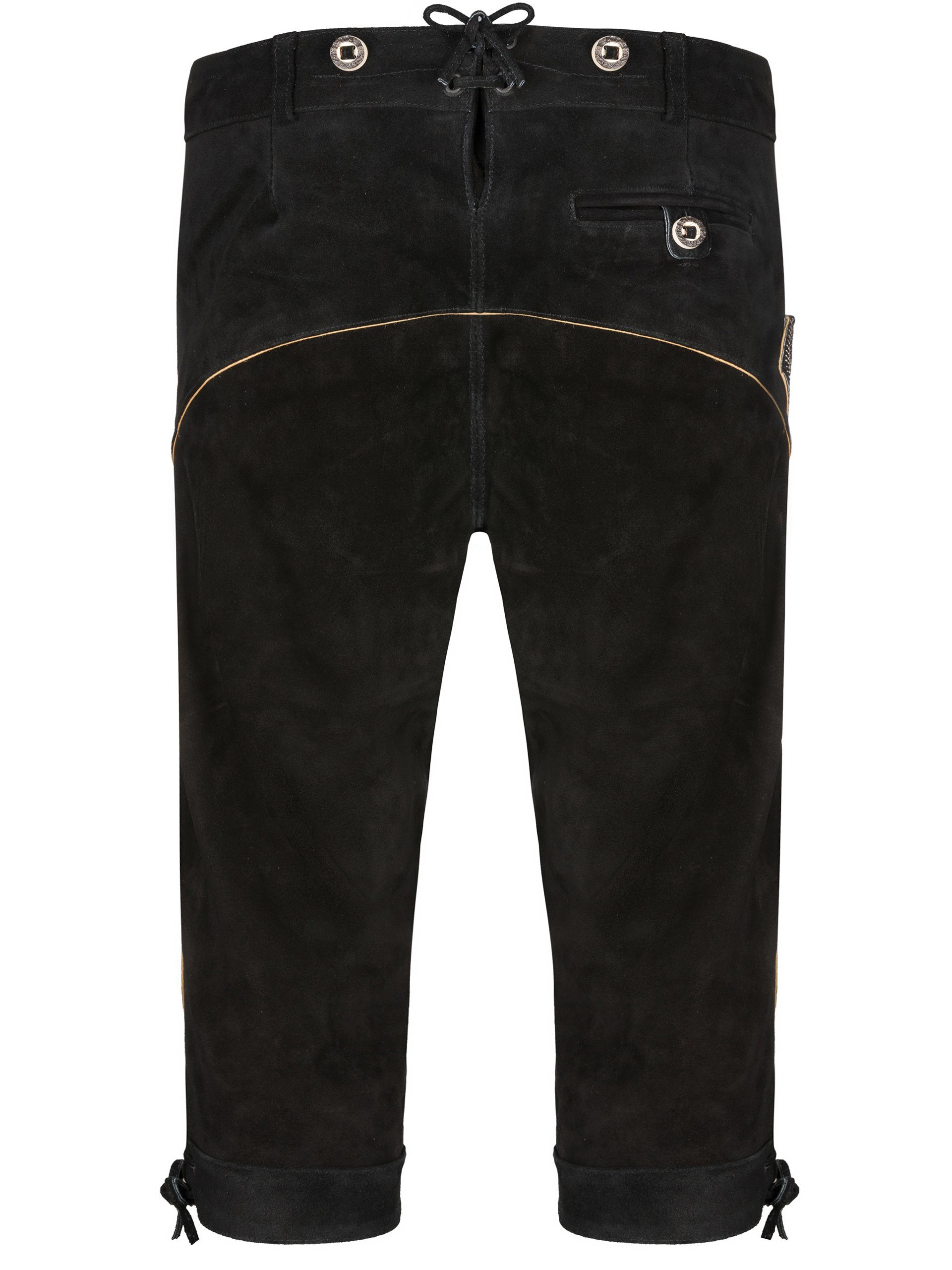 Almbock Trachtenlederhose Trachtenhose Herren Austria (2-tlg) schwarz