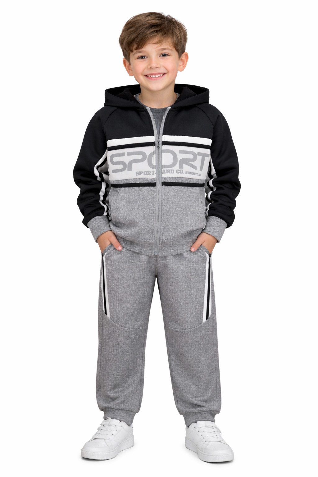 Trainingsanzug warmer Trainingsanzug Sport Jogginganzug Kinder Freizeitanzug JF176a