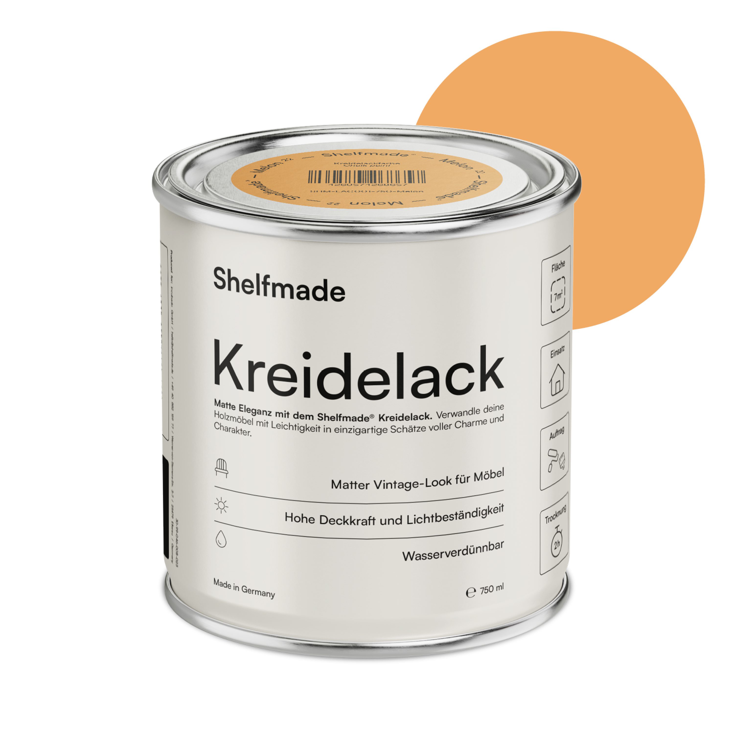 shelfmade Kreidefarbe Kreidefarbe Möbel Shabby Chic Holzlack DIY - Chalk Paint matter Look