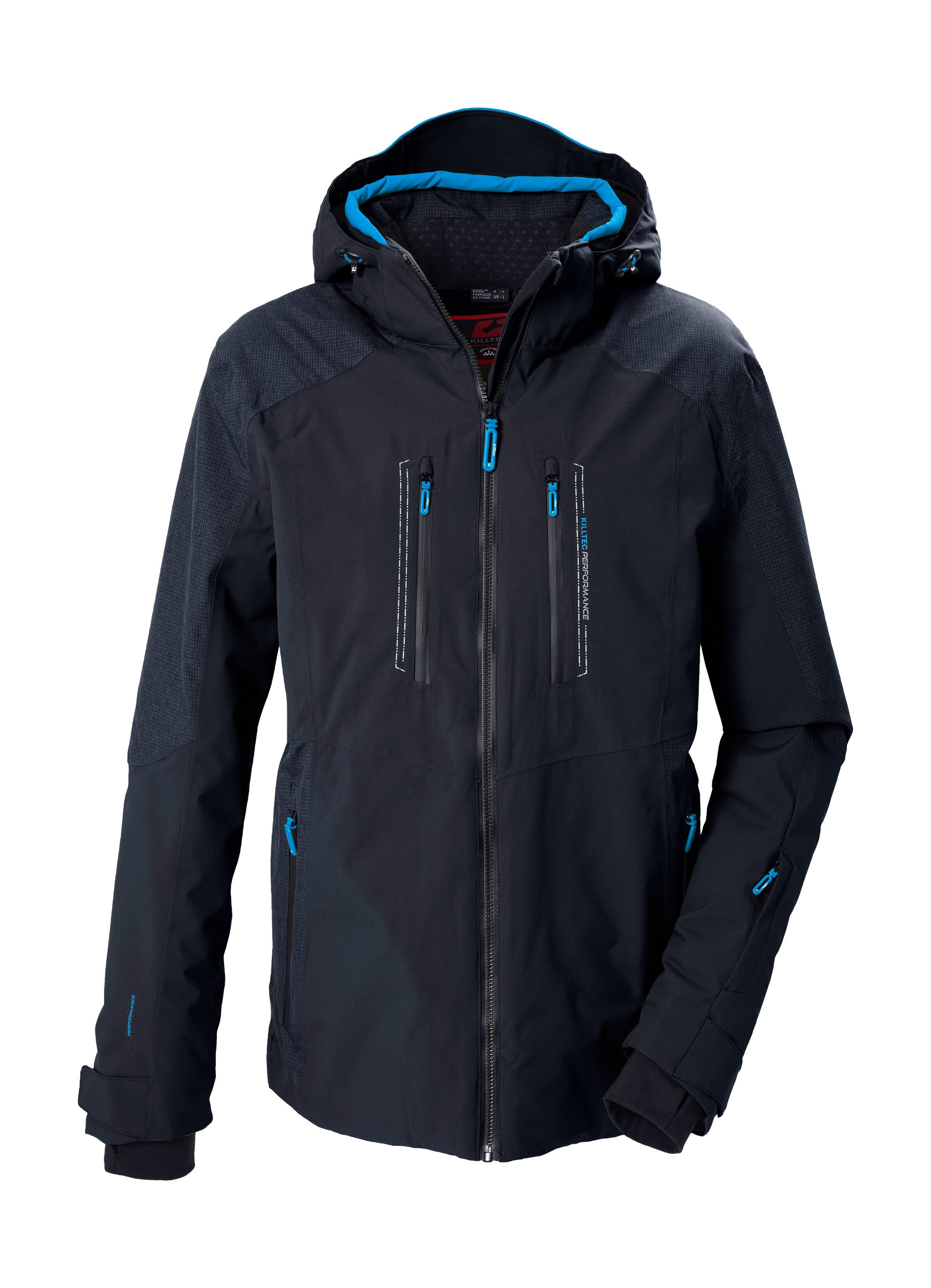 Killtec Skijacke KSW 64 MN SKI JCKT Wasserdichte, atmungsaktive Skijacke mit verstellbarer Kapuze