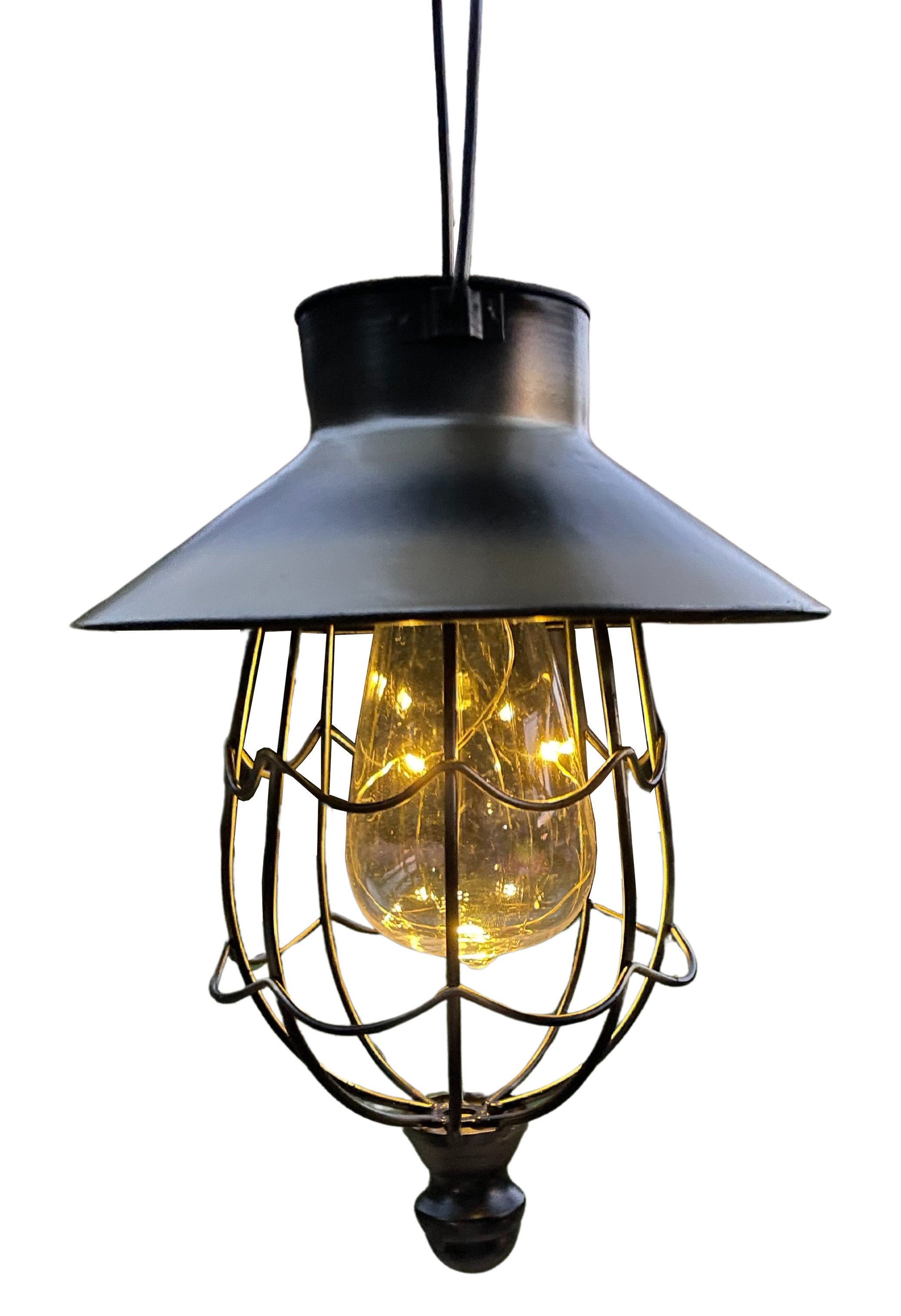 abc HOME LED-Hängeleuchte Laterne, LEDs, Solarpanel, Lichtsensor, LED fest günstig online kaufen