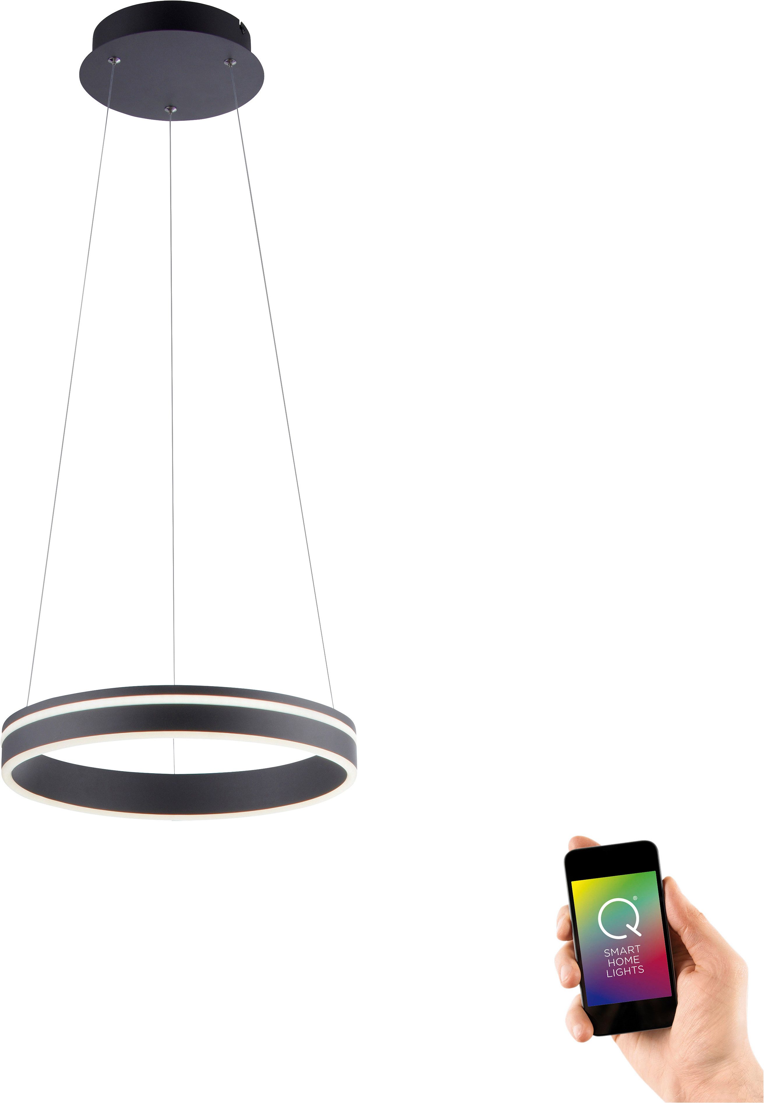 Neuhaus Q SMART HOME LIGHTS LED Pendelleuchte Q-VITO, Smart Home, LED fest integriert, warmweiß - kaltweiß