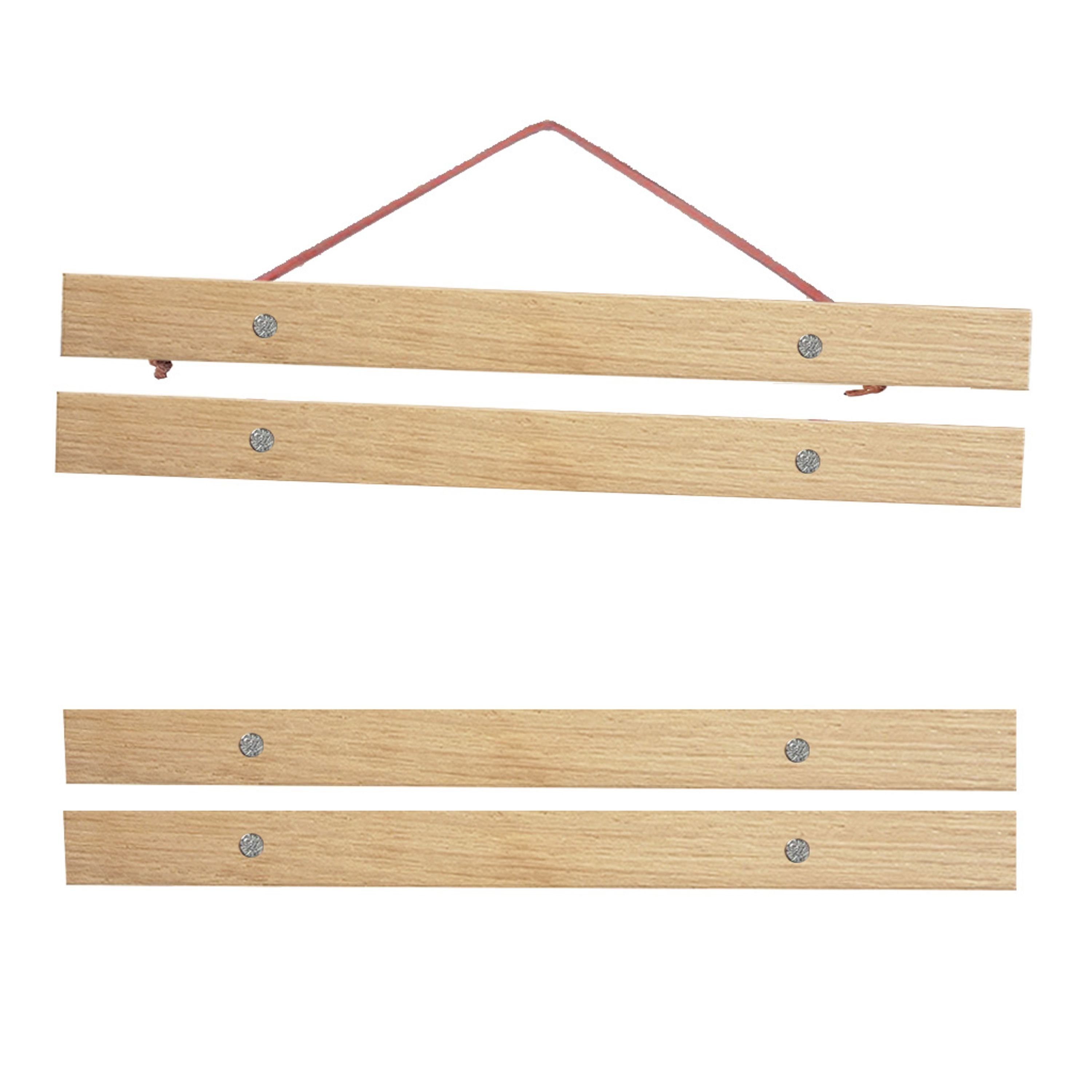 artissimo Bilderleiste Magnetische Posterleiste 22 cm für DIN A4 Poster Holz
