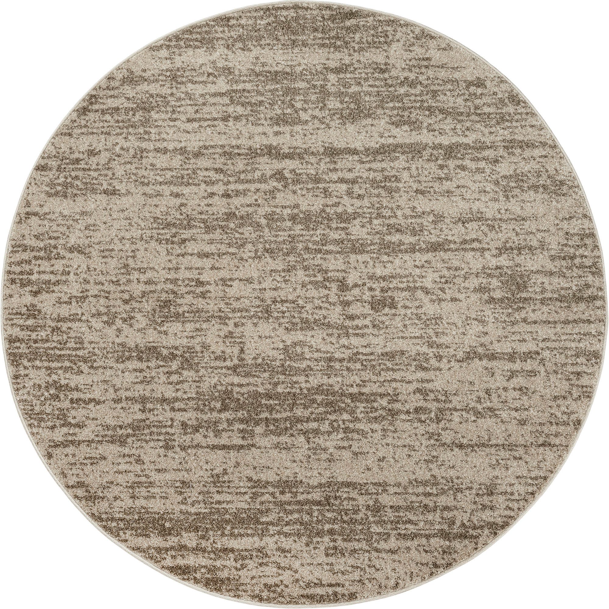 Sanat Teppich »Oslo«, rund, 10 mm Höhe, Kurzflor, Wohnzimmer, Schlafzimmer, günstig online kaufen