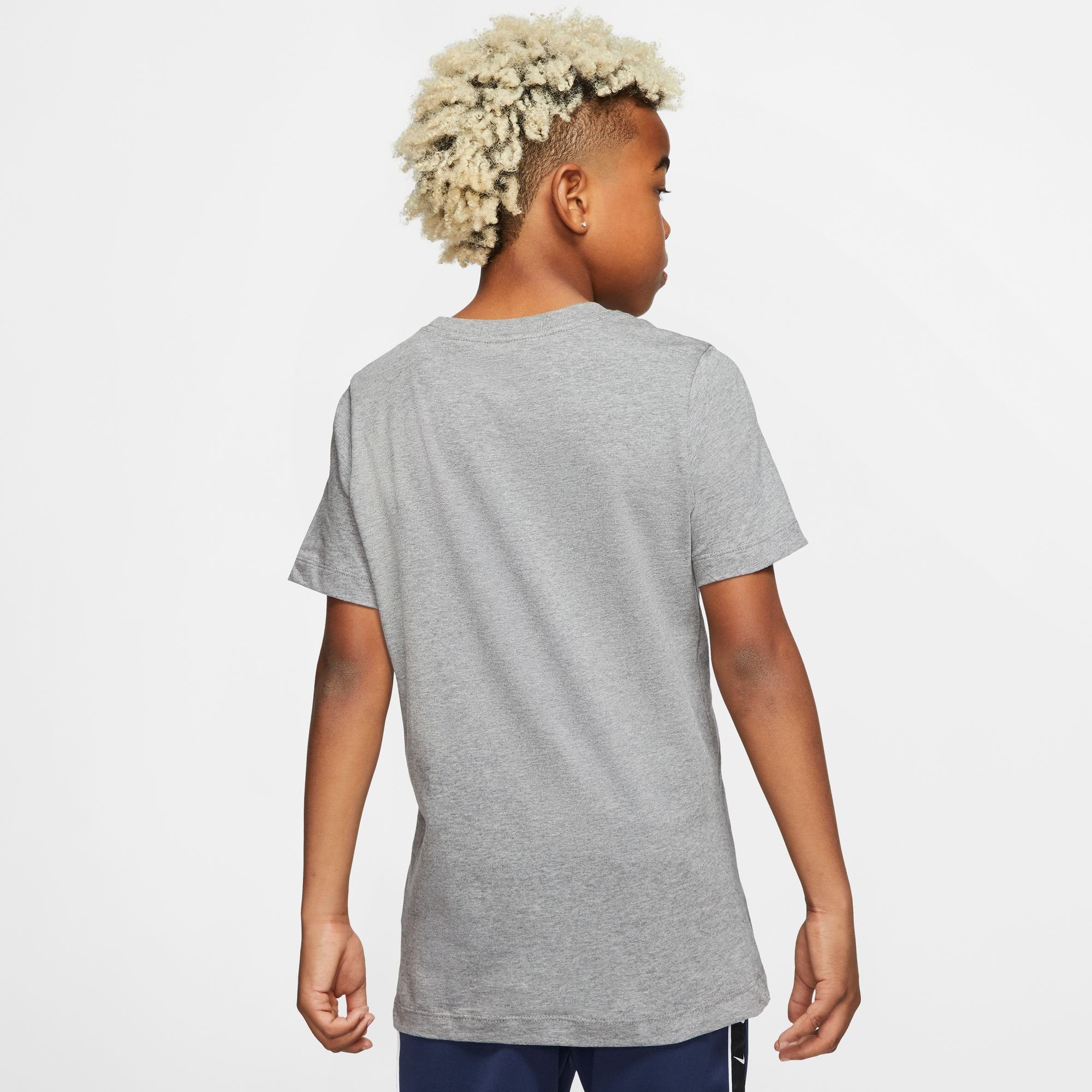 Nike COTTON T-SHIRT KIDS' BIG grau-meliert Sportswear T-Shirt