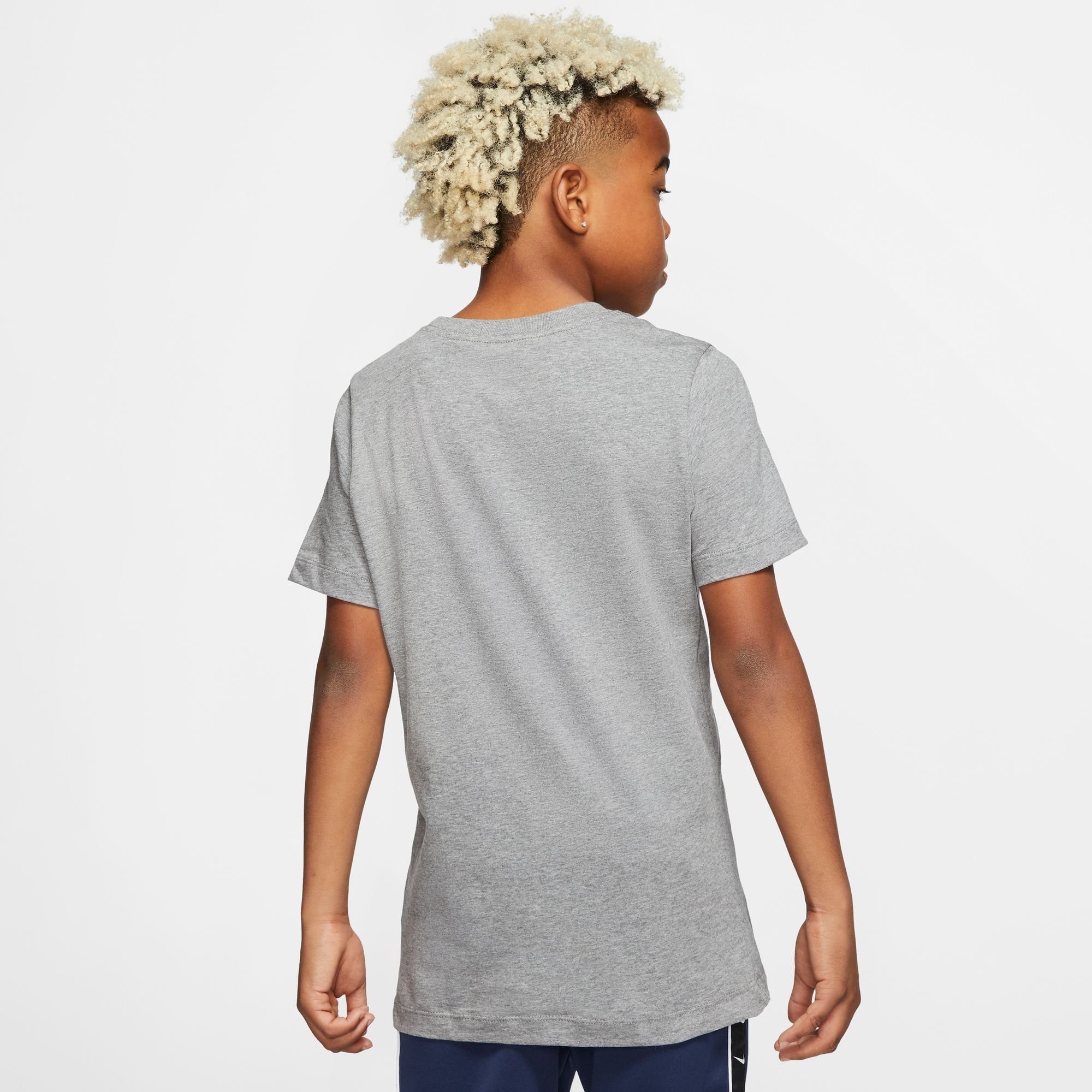 Nike Sportswear T-Shirt BIG KIDS' grau-meliert T-SHIRT COTTON