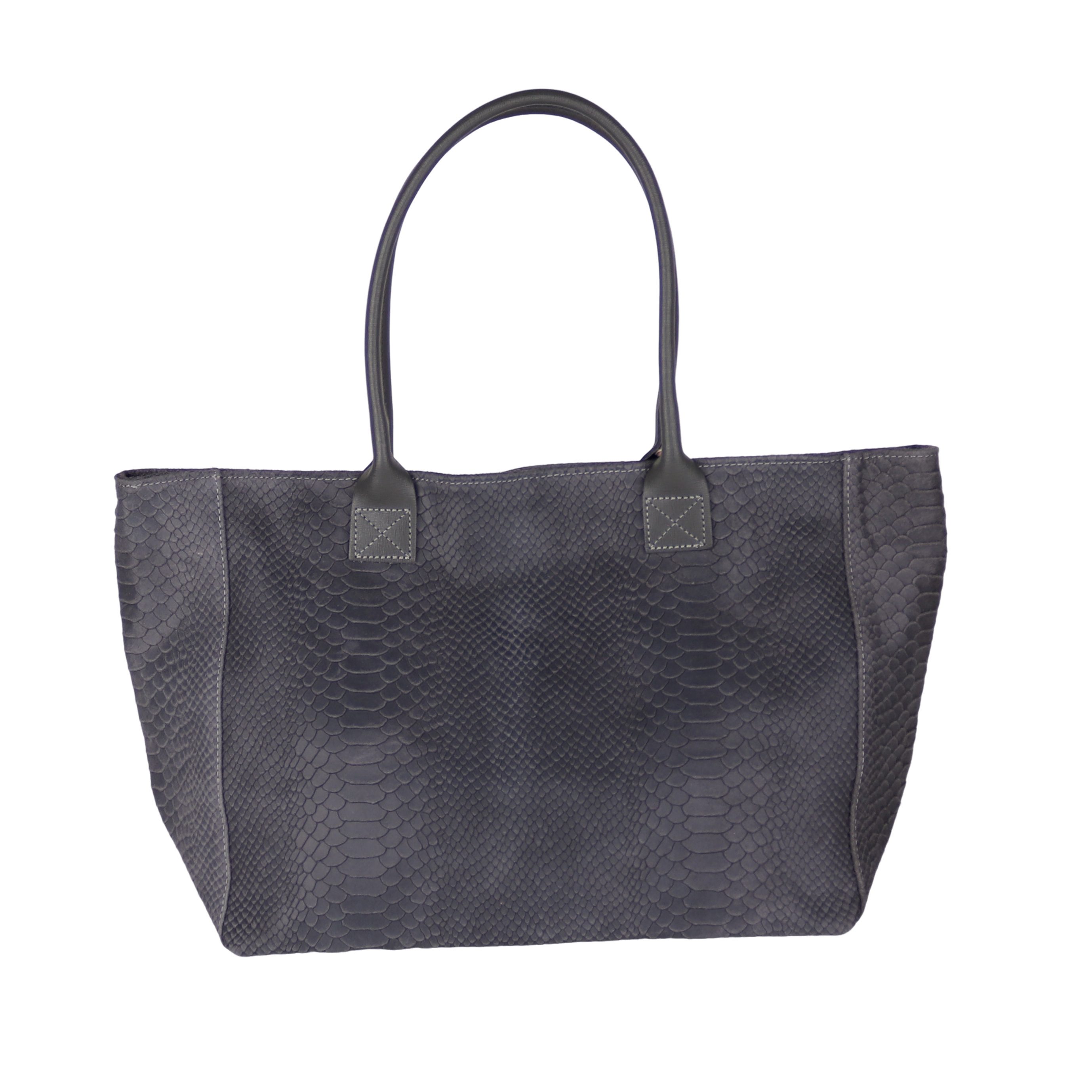 Shopper aus Echtleder, Made in Italy, Shopper Tasche XXL 2 in 1