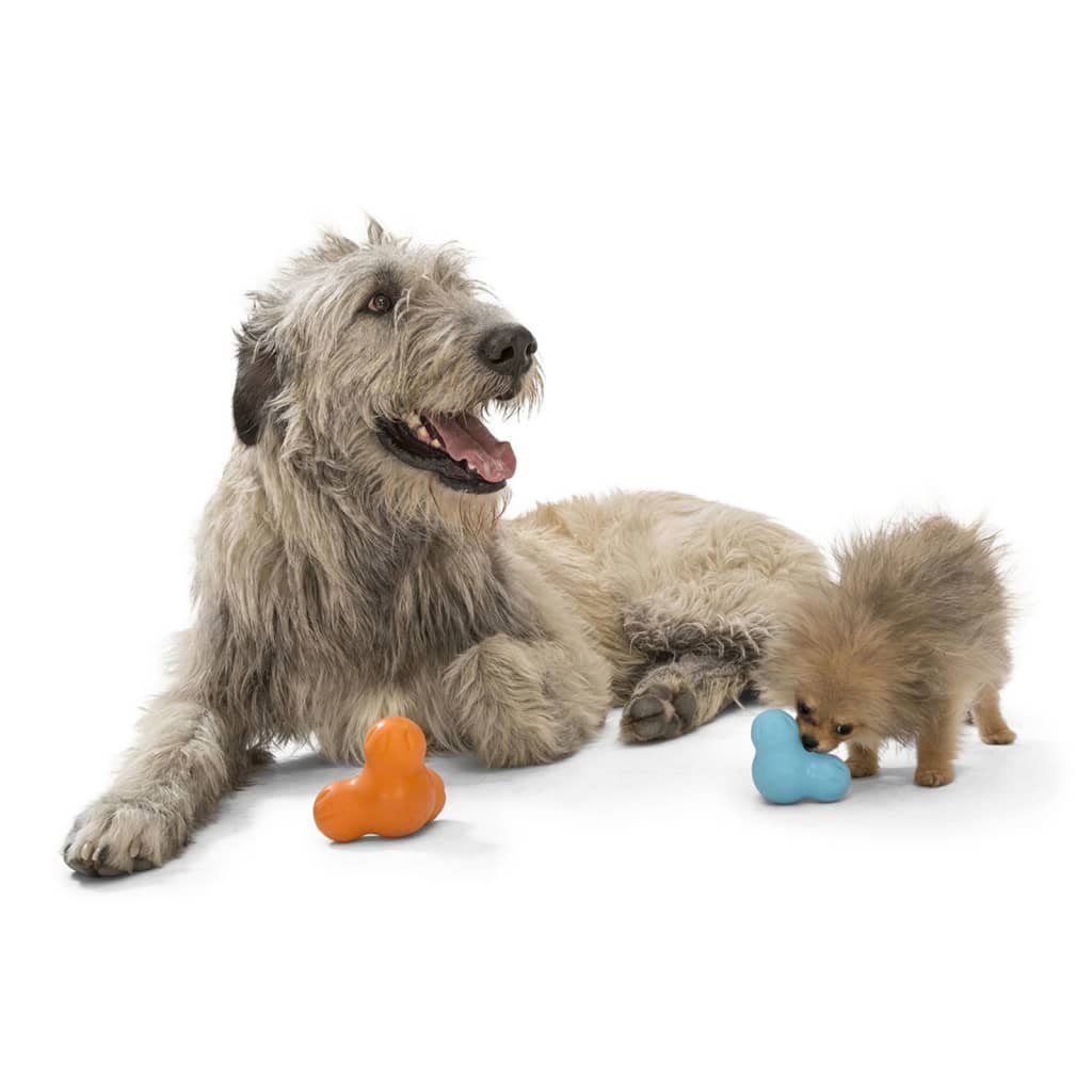 Hunde-Ballschleuder Zogoflex mit Marineblau Hundespielzeug S Tux Aquablau West Paw