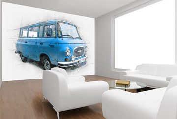 WandbilderXXL Fototapete Barkas, glatt, Classic Cars, Vliestapete, hochwertiger Digitaldruck, in verschiedenen Größen