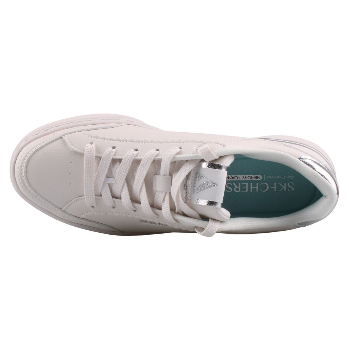 Skechers 185550-WHT Sneaker Modischer Halbschuh mit Air-Cooled Memory Foam – Bild 5 von 5