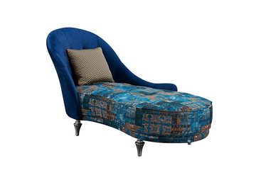 JVmoebel Chaiselongue Blauer Chaiselongue Sofa Couch Liege Ottomane Liegen Designer Möbel, Made in Europe