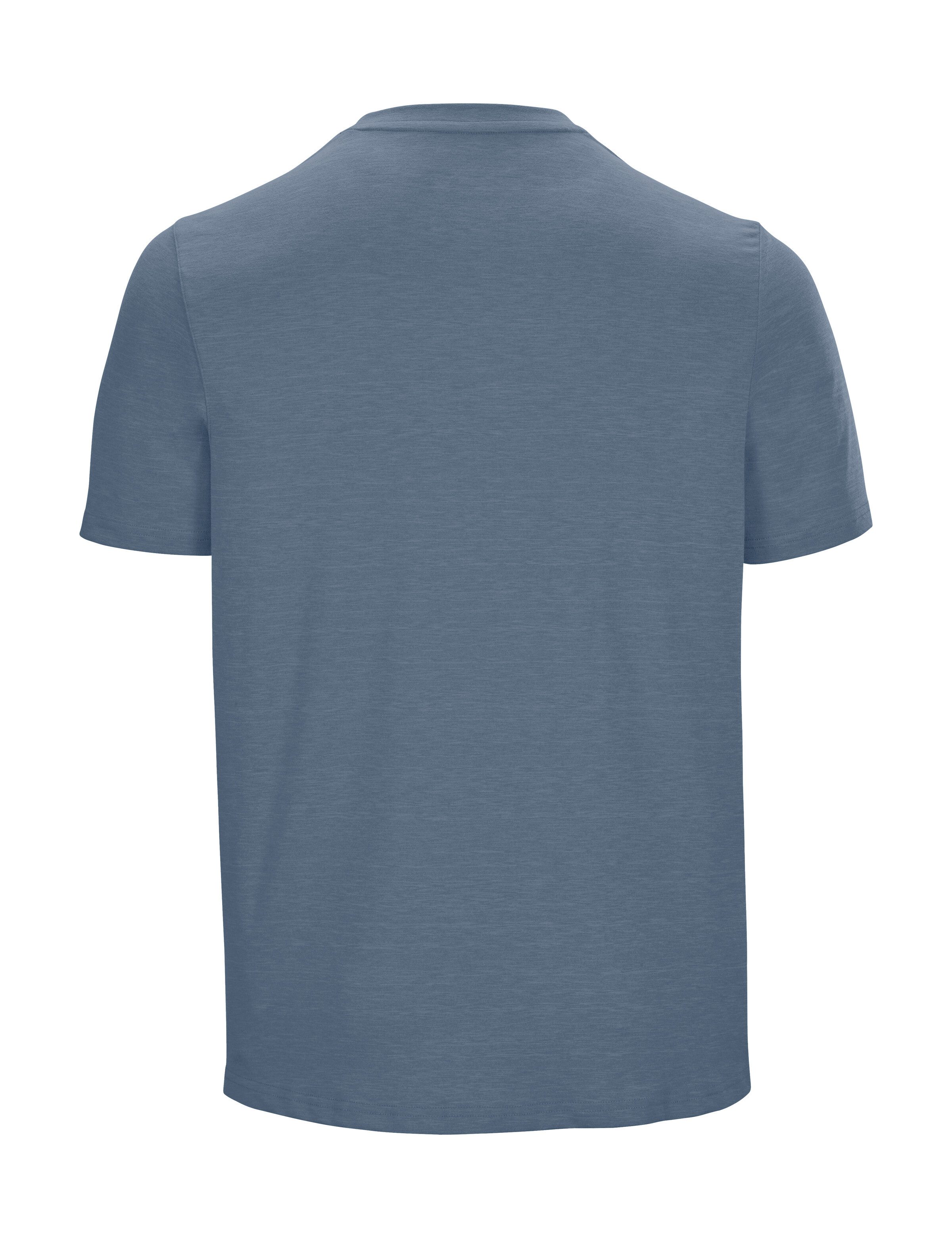 Killtec T-Shirt MN TSHRT C Schnelltrocknendes Herren T-Shirt mit Berg-Print und Melange-Optik
