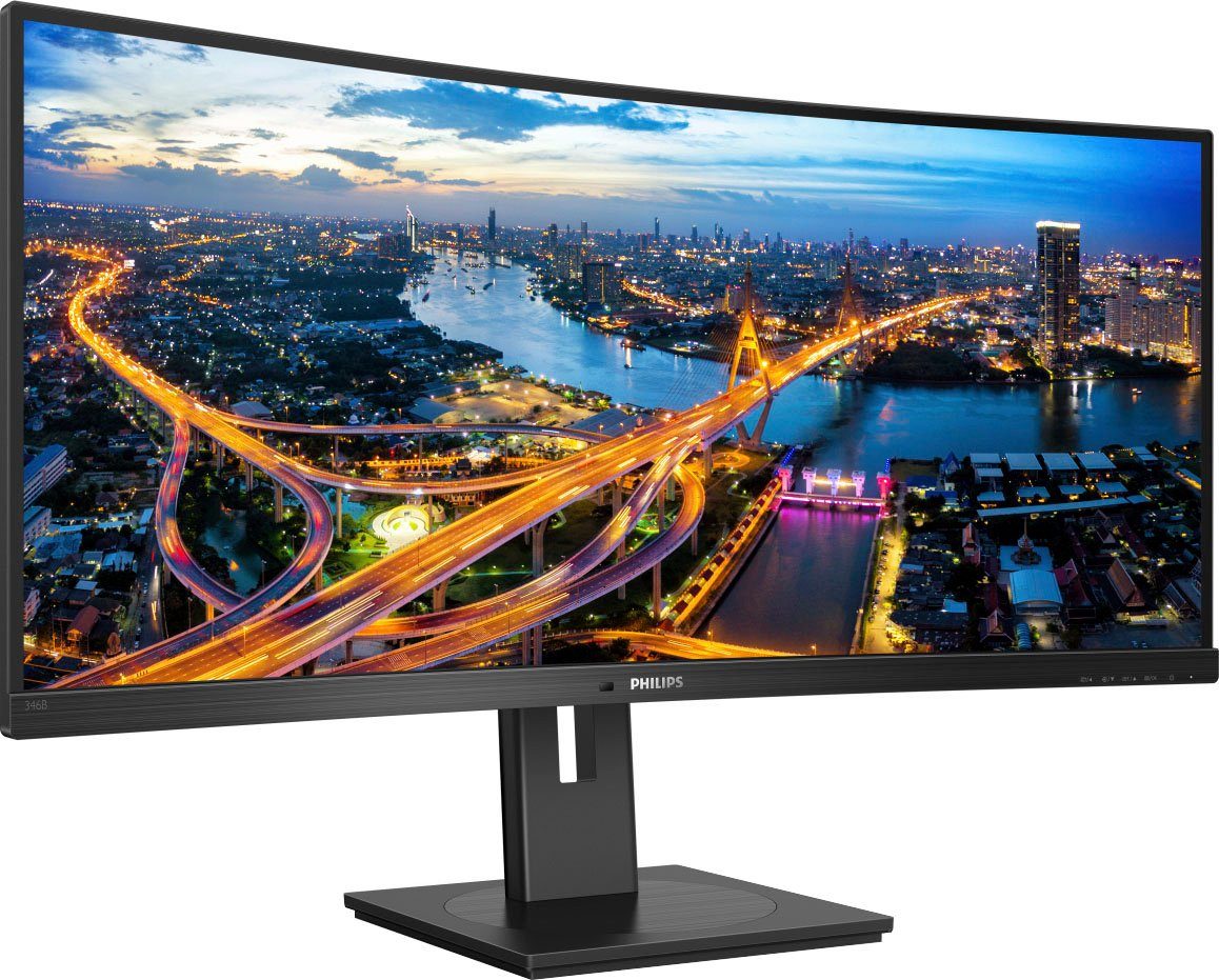 Philips 346B1C/00 Curved-Gaming-Monitor (86 cm/34 ", 3440 x 1440 px, WQHD, 4 ms Reaktionszeit, 100 Hz, VA LCD)