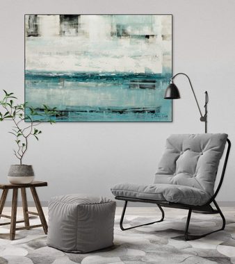 KUNSTLOFT Gemälde Flüsternder Wind 100x75 cm, Leinwandbild 100% HANDGEMALT Wandbild Wohnzimmer
