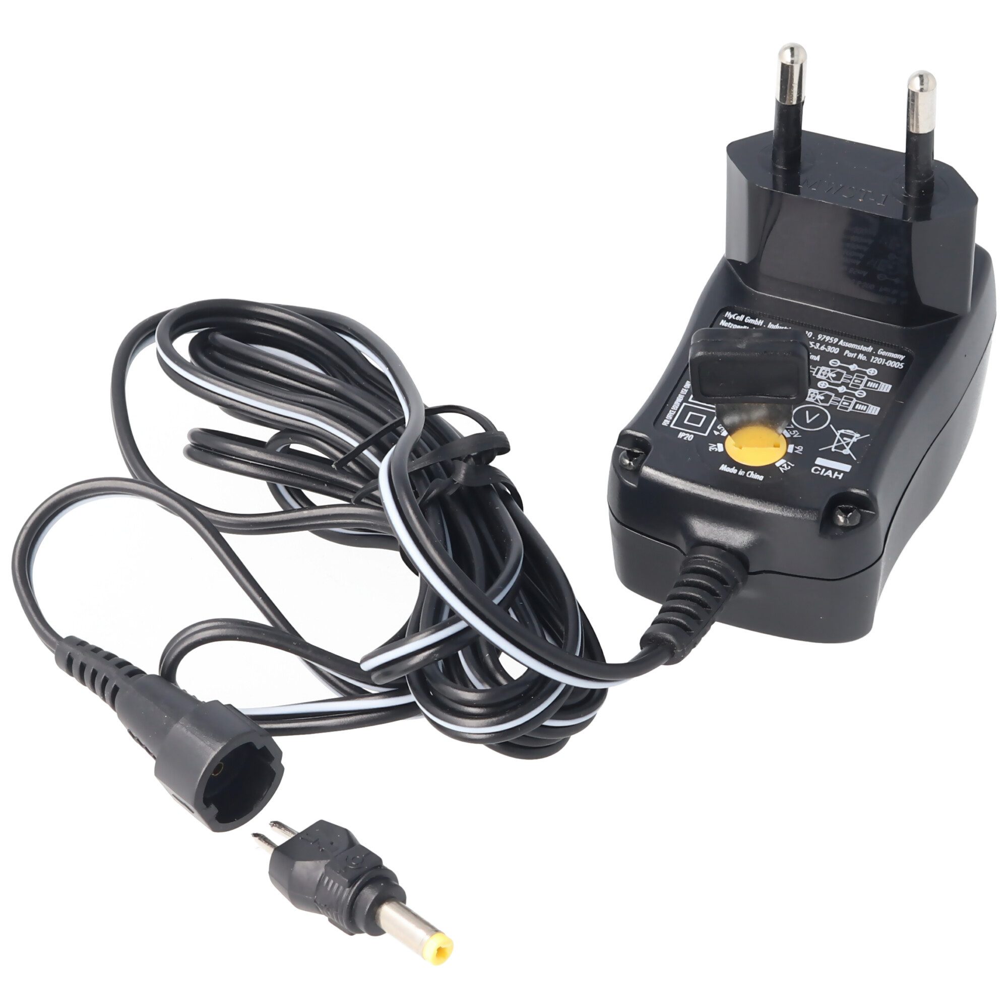 AccuCell 3 Volt bis 12 Volt Universal-Netzteil inklusive 1 USB- und 8 DC-Adapt USB-Ladegerät