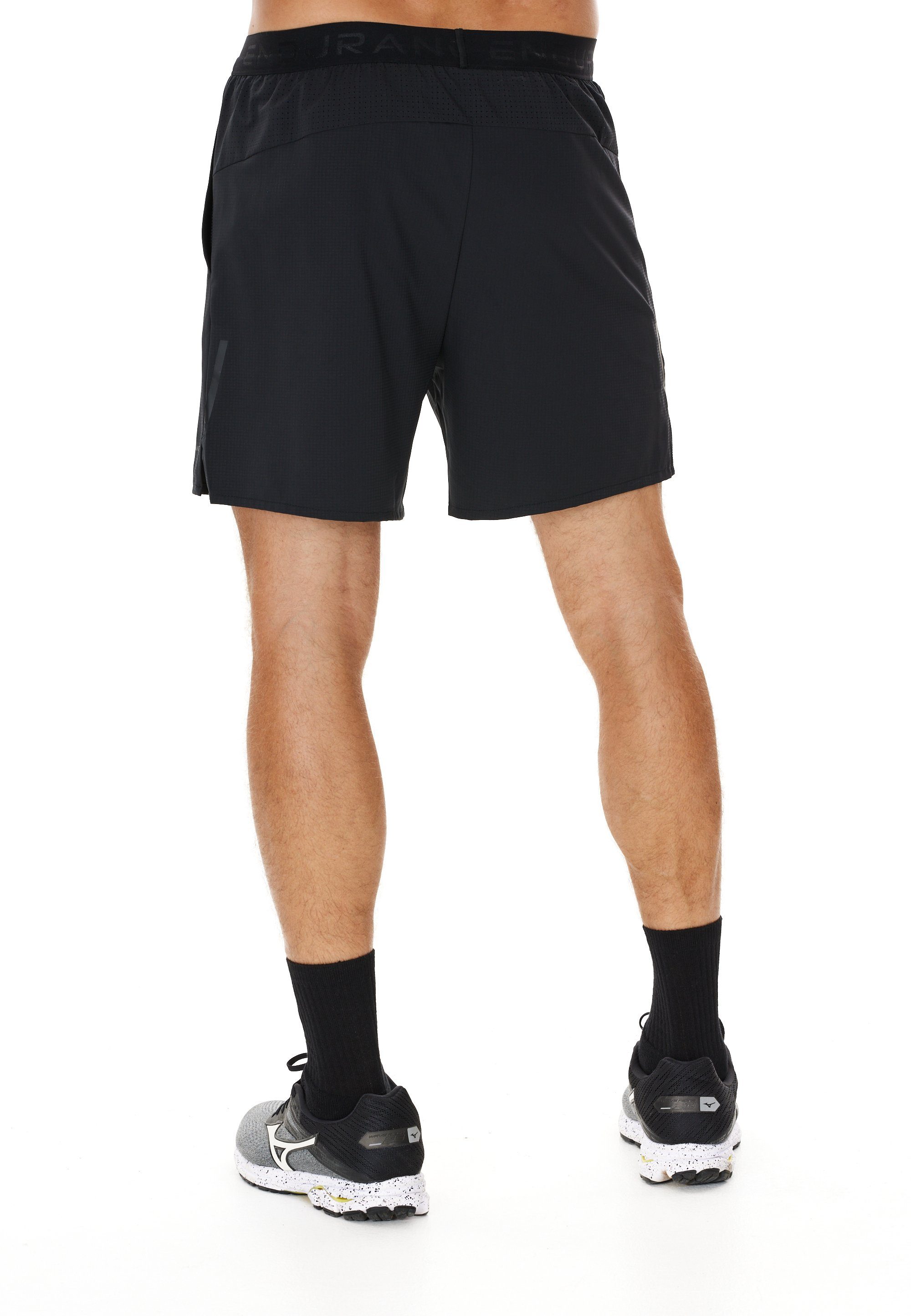 schwarz ENDURANCE Tights Air mit integrierter Shorts