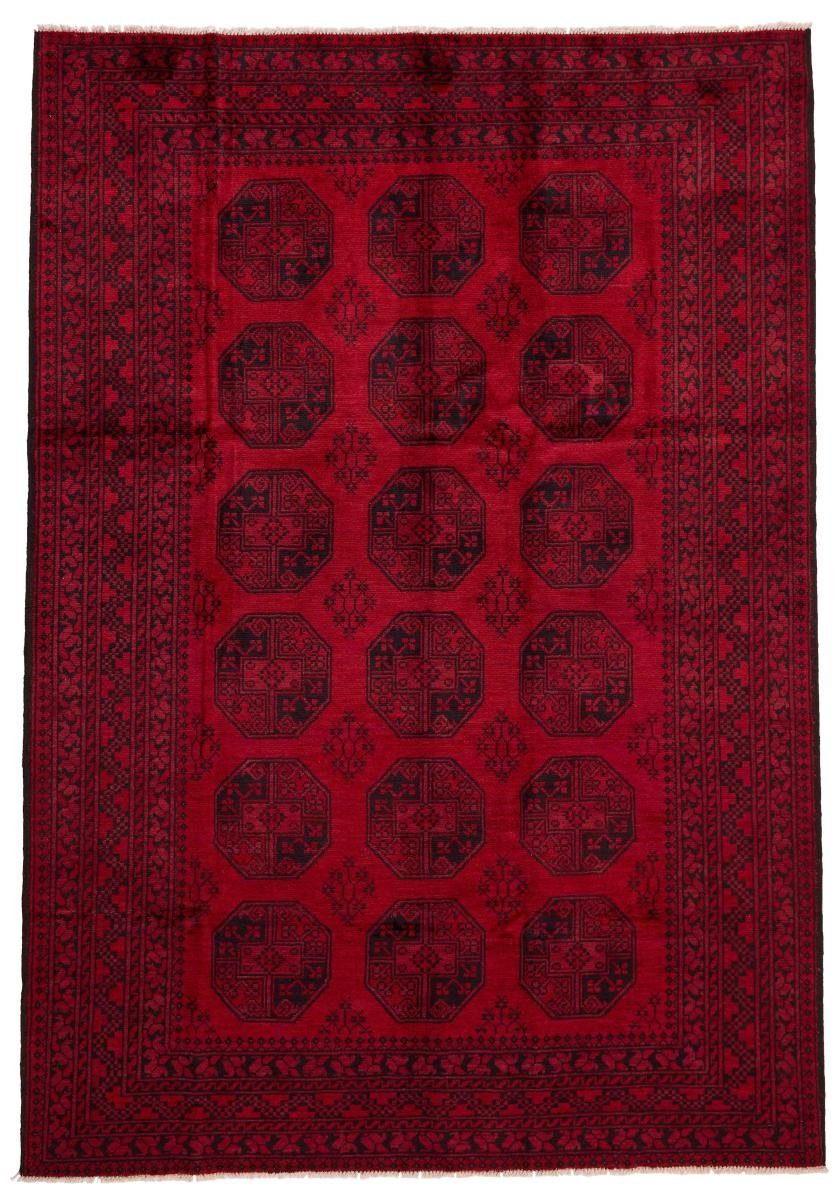 Orientteppich Afghan Nain Handgeknüpfter Trading, Höhe: 6 Akhche 198x291 Orientteppich, rechteckig, mm
