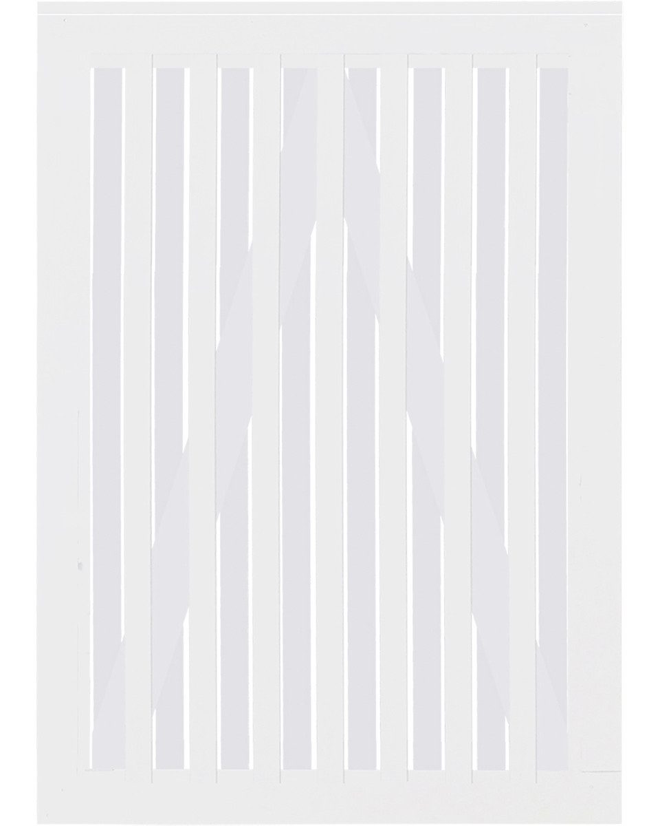 PLUS Gartentor Plus Tor Nagano 100 x 140 cm RAL 9010 Weiß