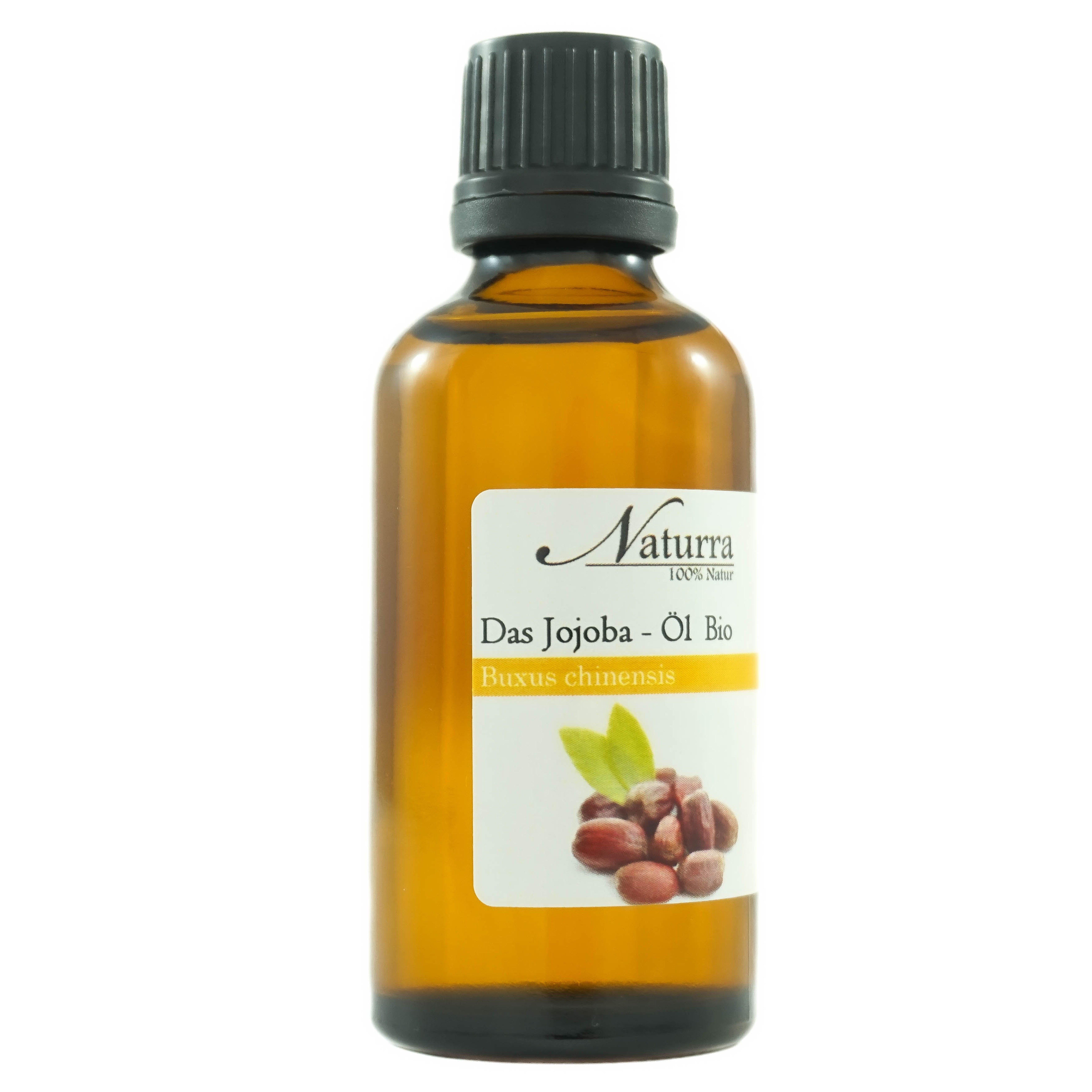 Naturra Körperöl Bio Jojobaöl kaltgepresst unraffiniert nativ Premiumqualität im Glas, Ausgewähltes Bio-Vorzeigeprojekt, Kaltgepresst, nativ, Premiumqualität